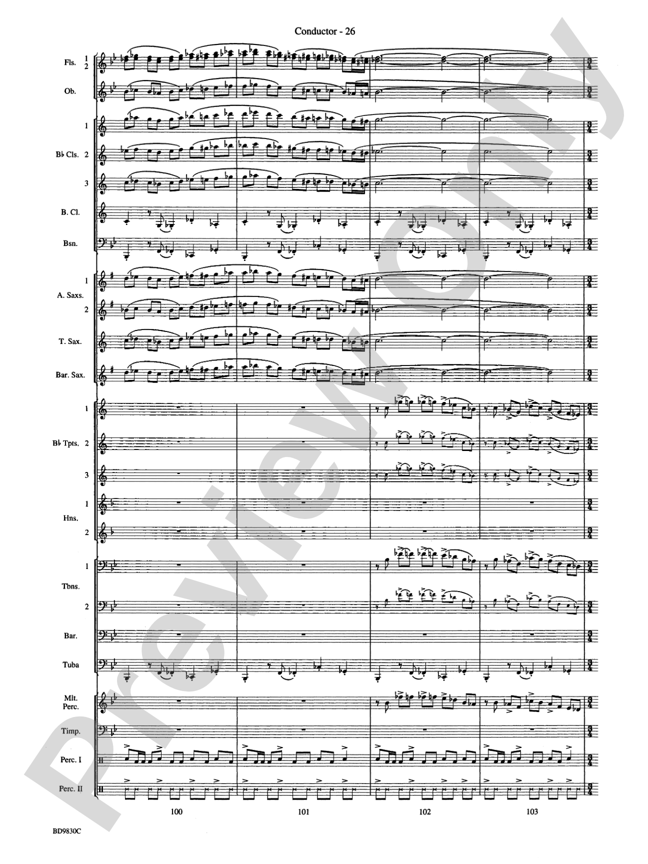 The Spirit of Orpheus (A Sinfonian Celebration): Concert Band Conductor Score & Parts