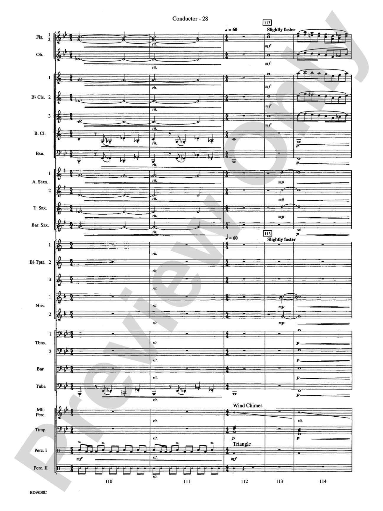 The Spirit of Orpheus (A Sinfonian Celebration): Concert Band Conductor Score & Parts