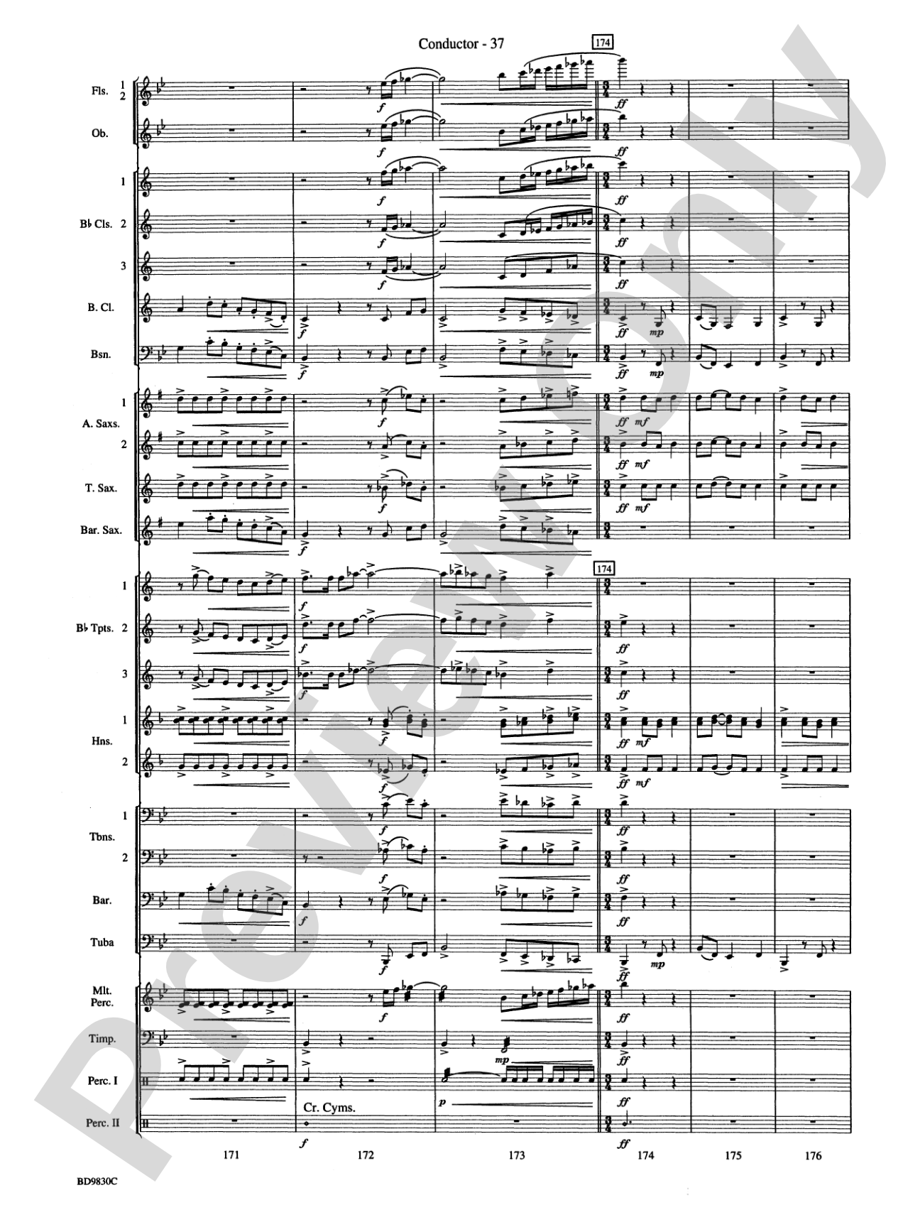 The Spirit of Orpheus (A Sinfonian Celebration): Concert Band Conductor Score & Parts