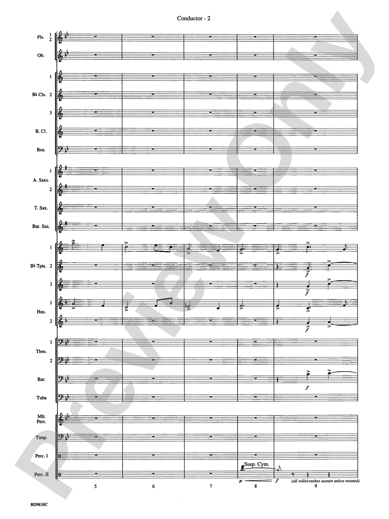 The Spirit of Orpheus (A Sinfonian Celebration): Concert Band Conductor Score & Parts
