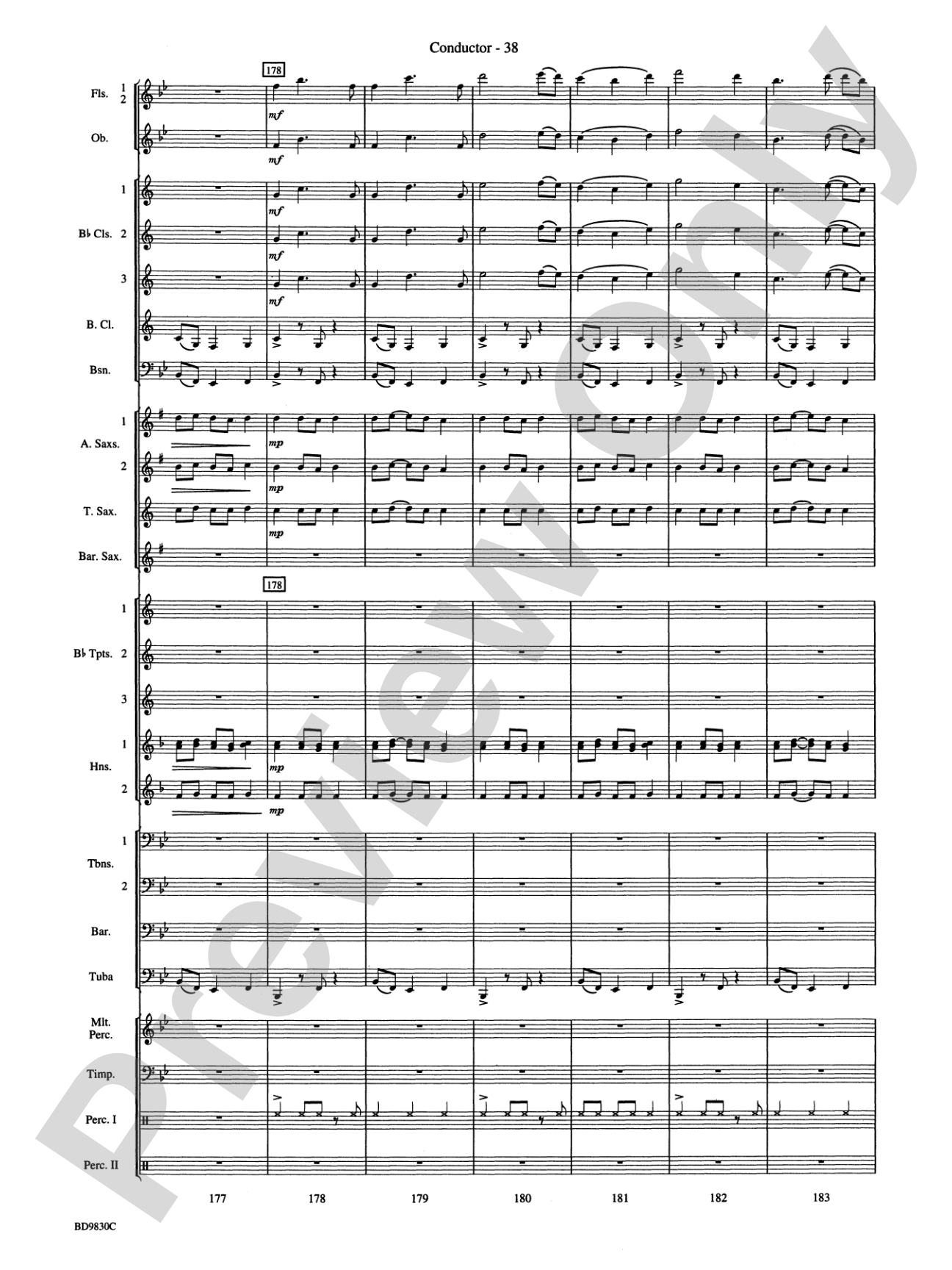 The Spirit of Orpheus (A Sinfonian Celebration): Concert Band Conductor Score & Parts