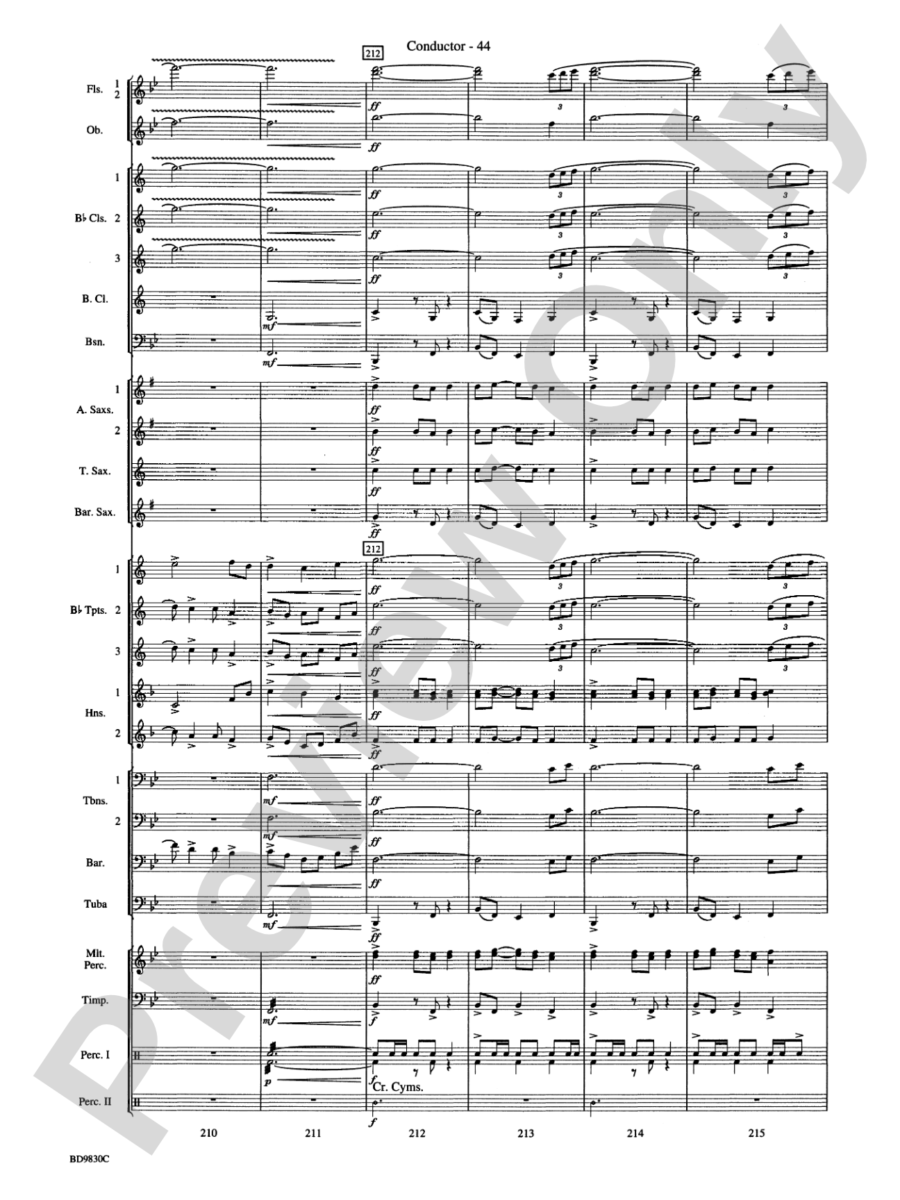 The Spirit of Orpheus (A Sinfonian Celebration): Concert Band Conductor Score & Parts