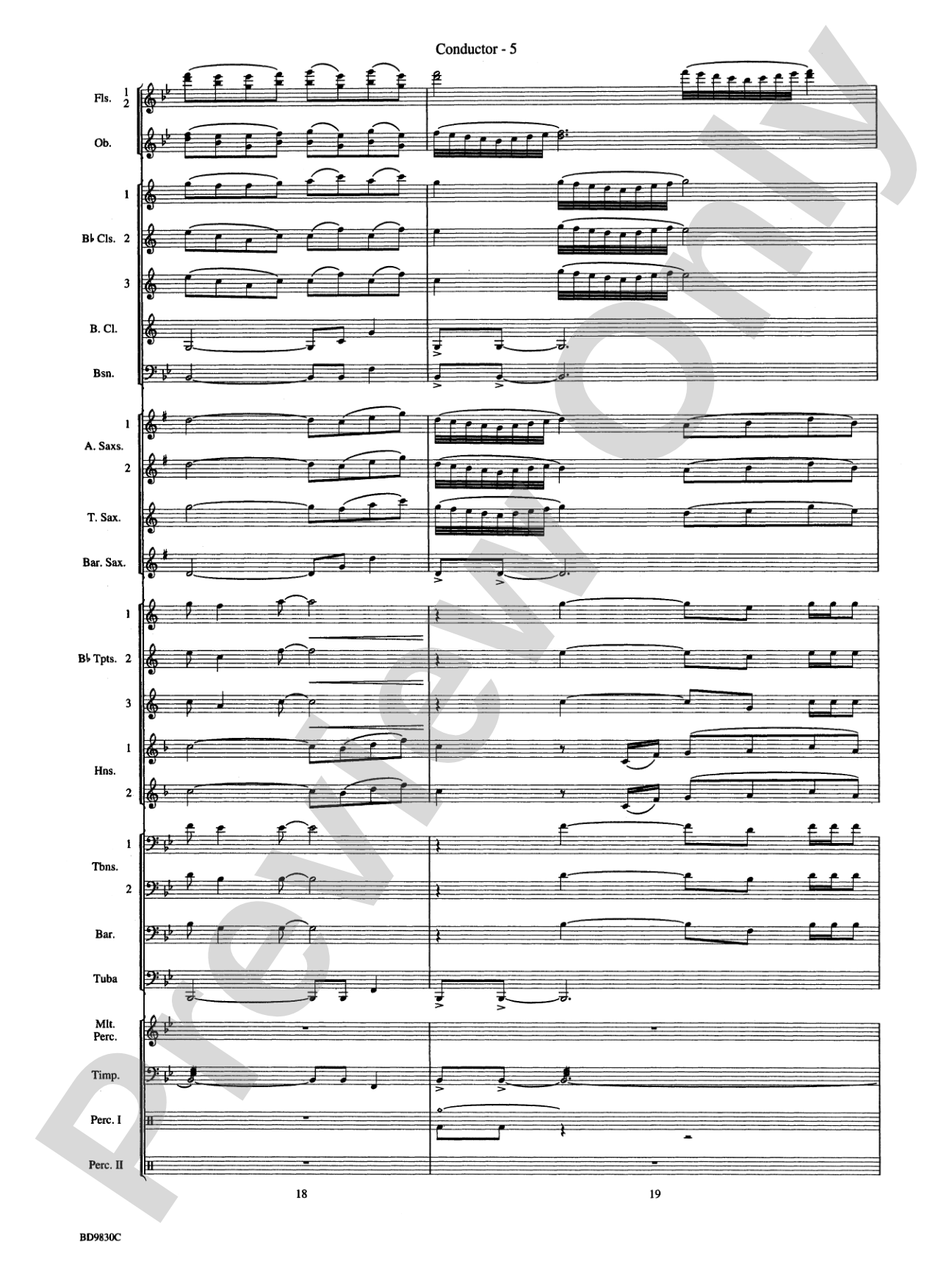 The Spirit of Orpheus (A Sinfonian Celebration): Concert Band Conductor Score & Parts