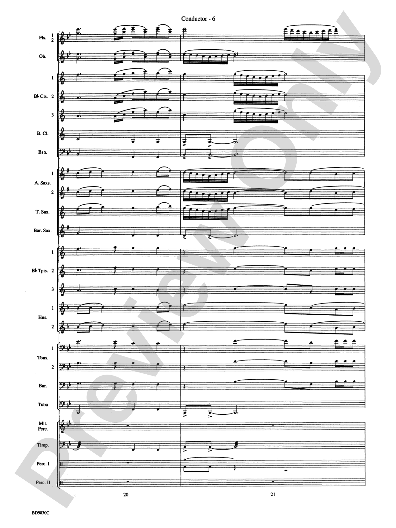 The Spirit of Orpheus (A Sinfonian Celebration): Concert Band Conductor Score & Parts