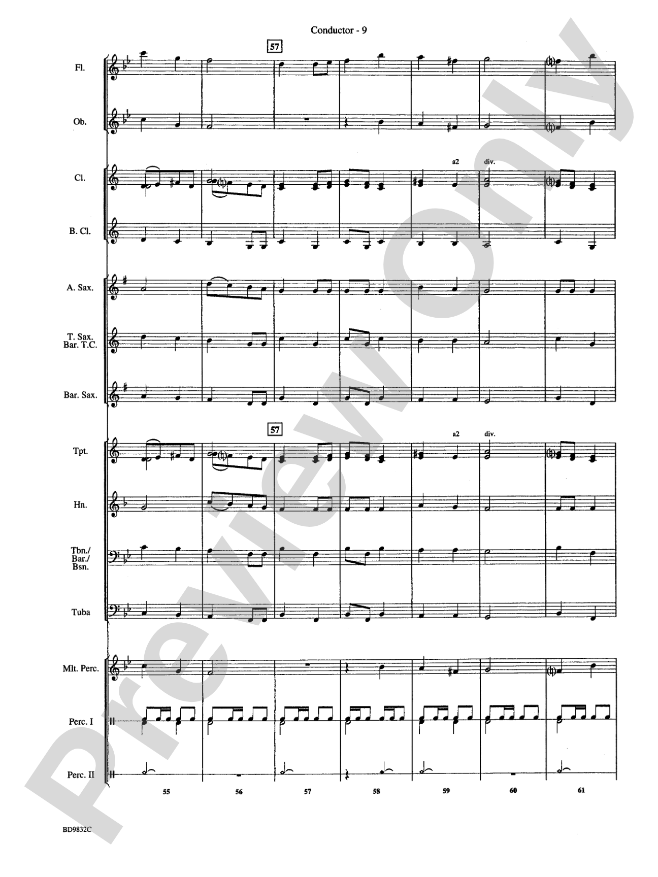 Freedom's March: Concert Band Conductor Score & Parts