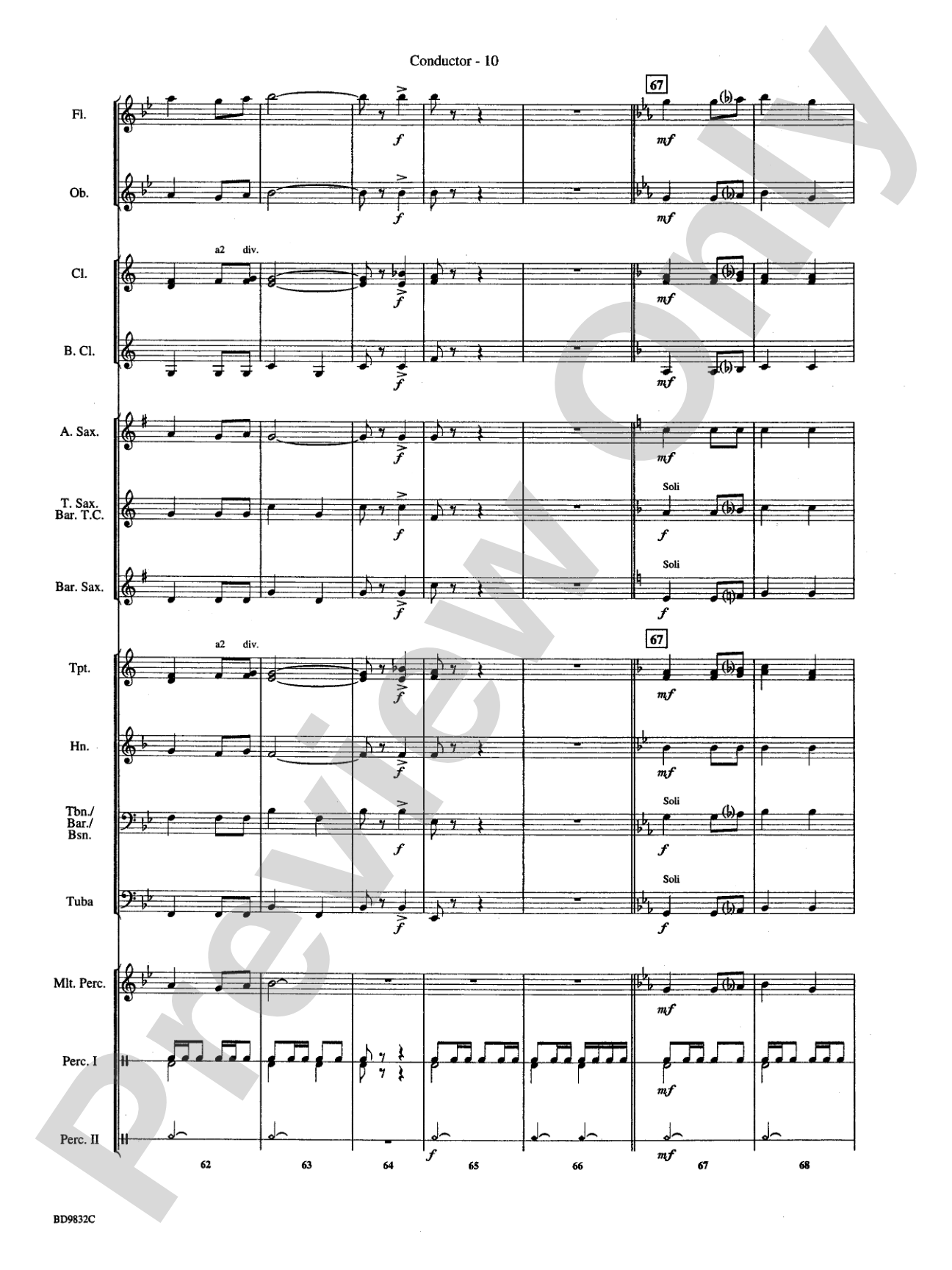 Freedom's March: Concert Band Conductor Score & Parts