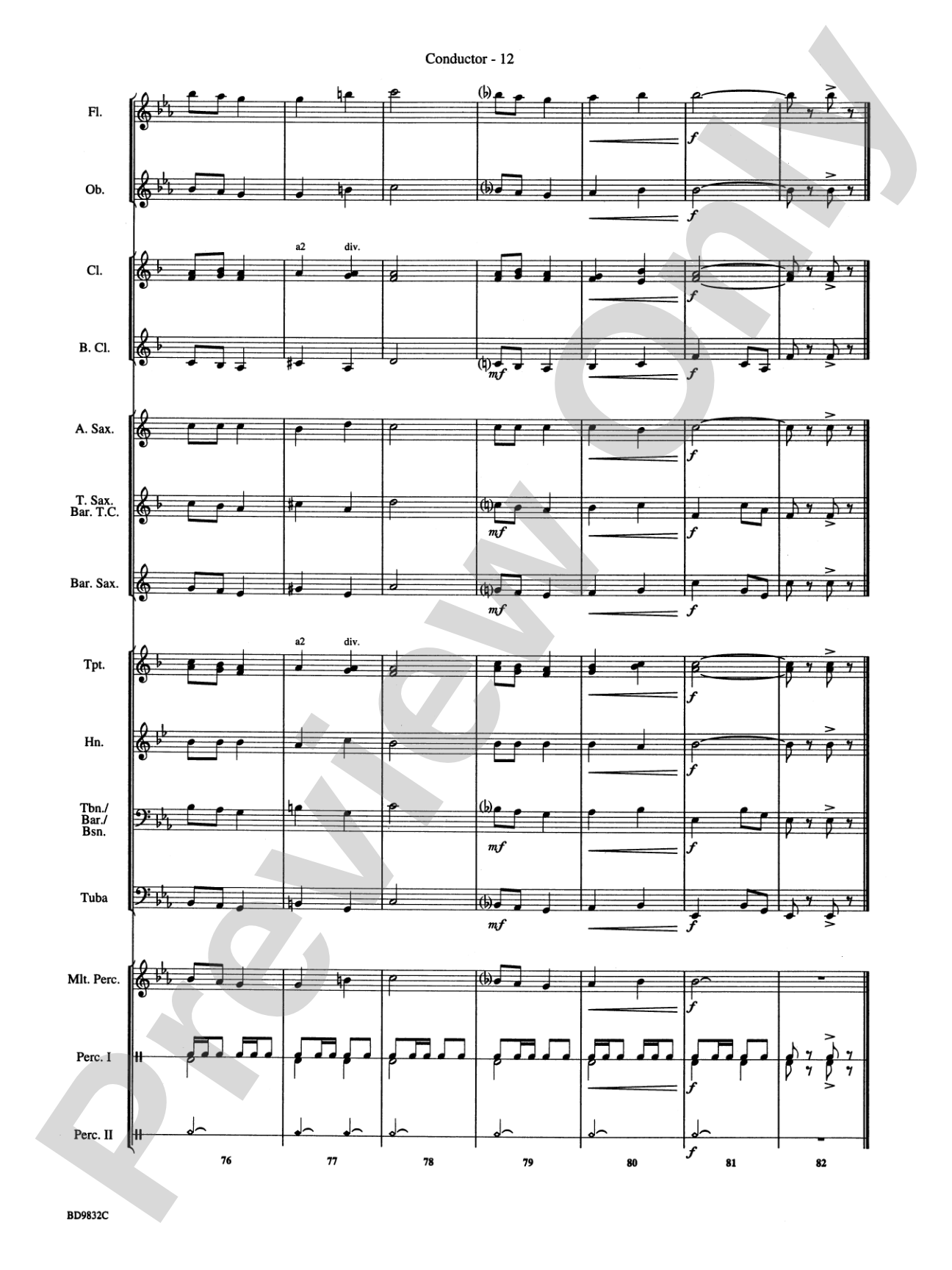 Freedom's March: Concert Band Conductor Score & Parts