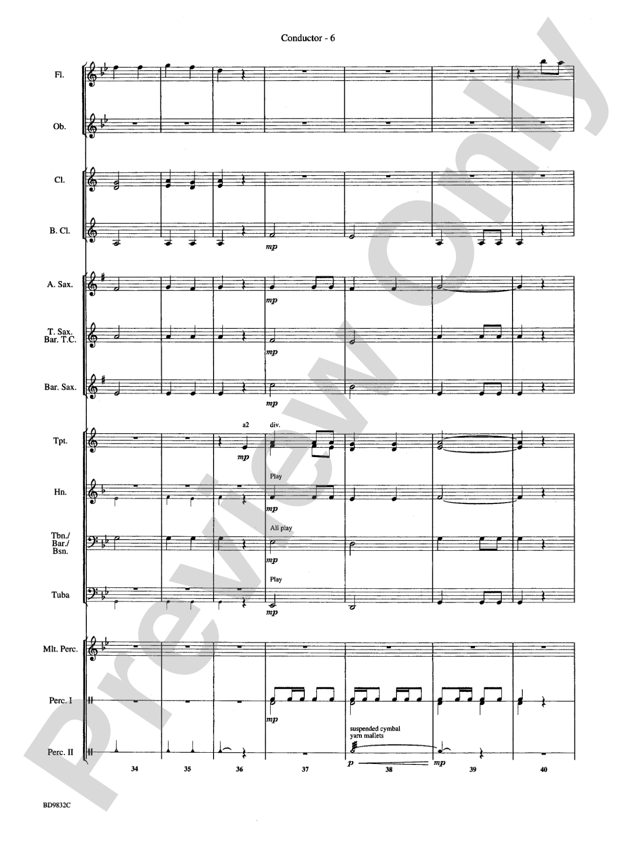 Freedom's March: Concert Band Conductor Score & Parts