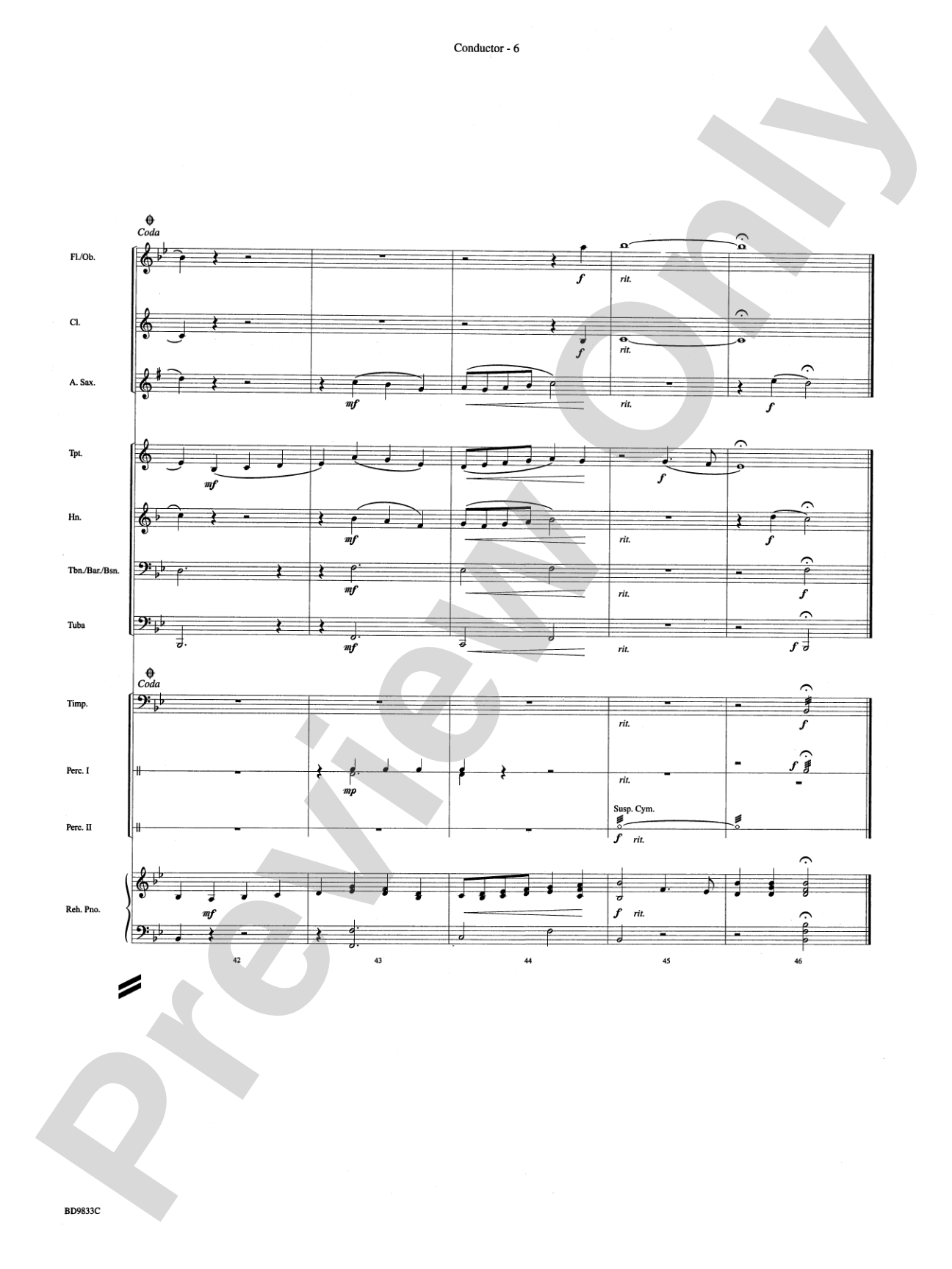 Irish Tune from County Derry: Concert Band Conductor Score & Parts