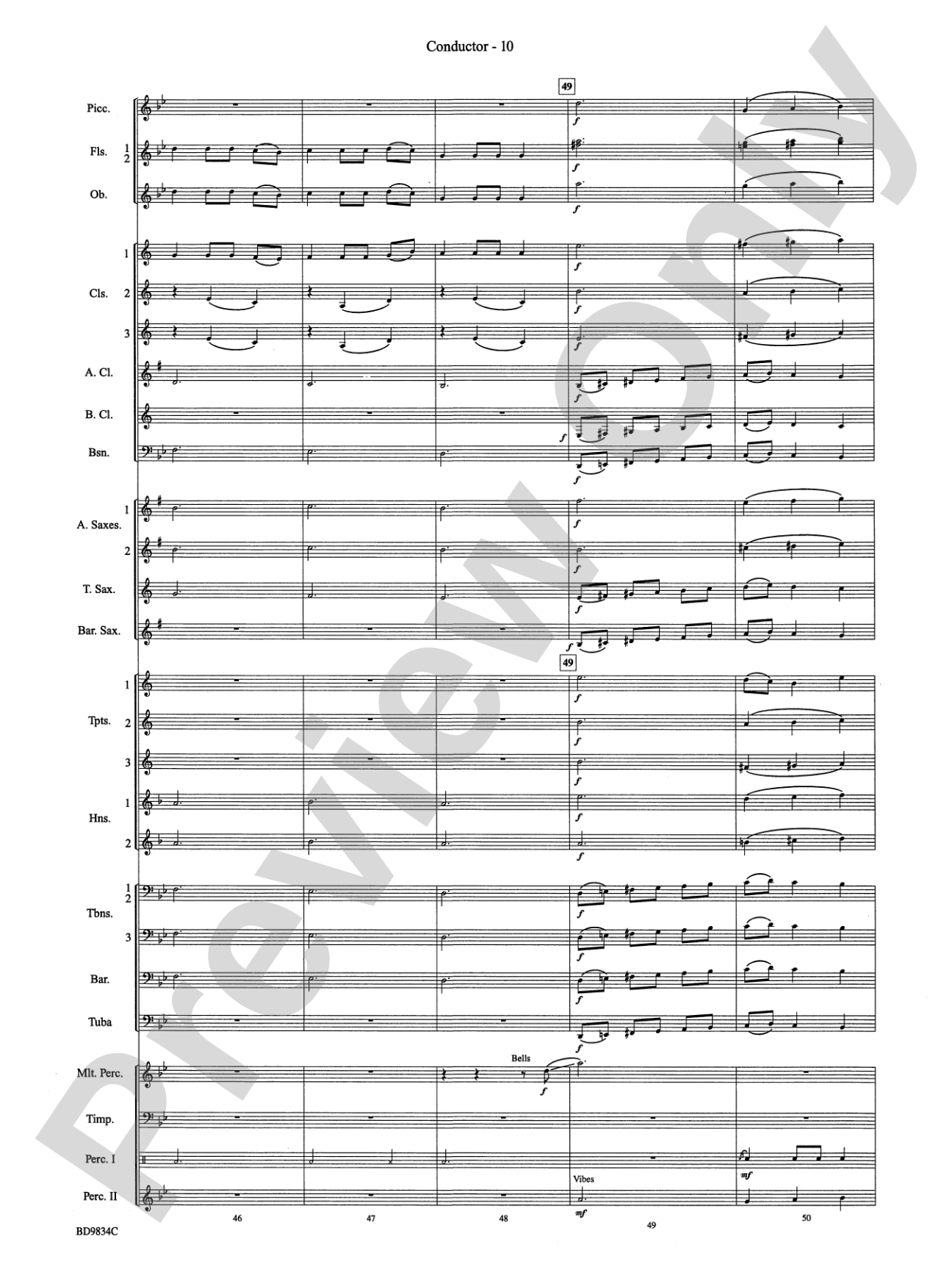 Fantasia for Christmas (based on "The Ukranian Bell Carol"): Concert Band Conductor Score & Parts