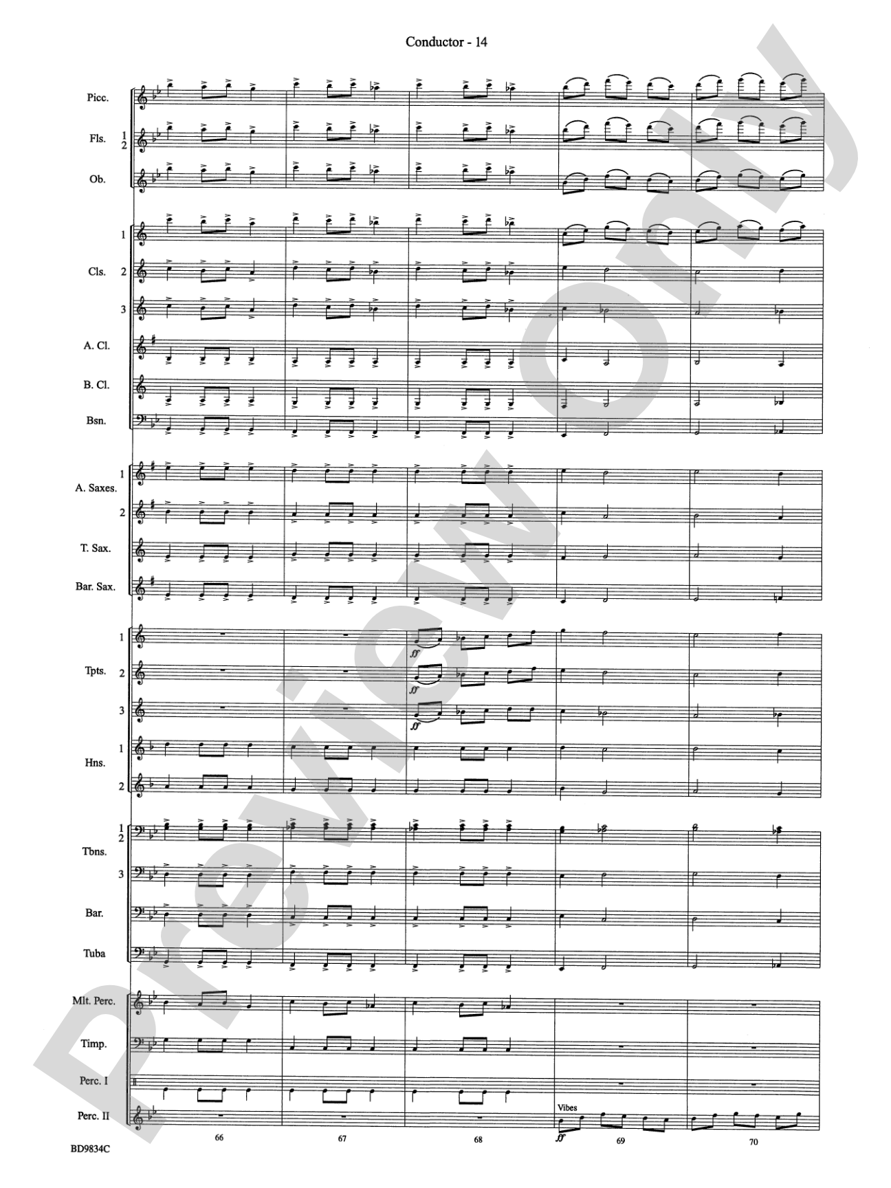 Fantasia for Christmas (based on "The Ukranian Bell Carol"): Concert Band Conductor Score & Parts