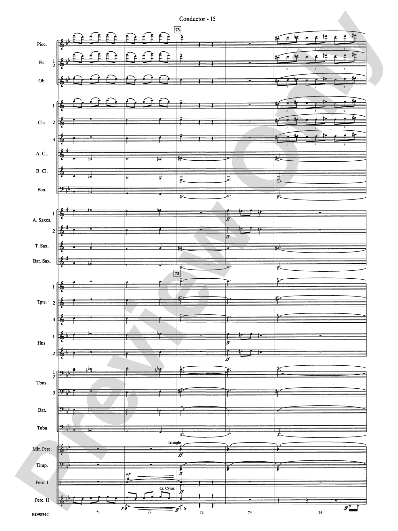 Fantasia for Christmas (based on "The Ukranian Bell Carol"): Concert Band Conductor Score & Parts