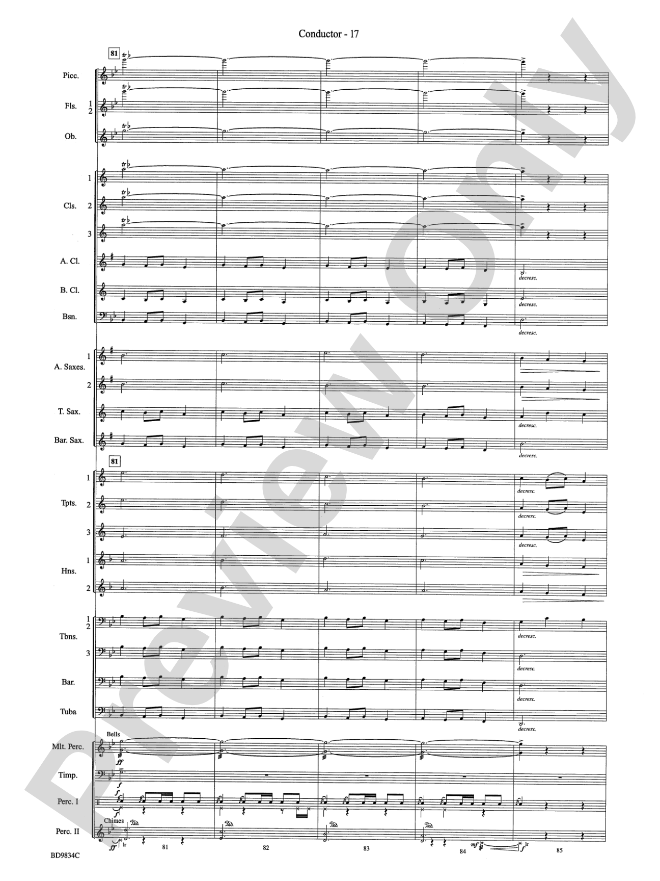 Fantasia for Christmas (based on "The Ukranian Bell Carol"): Concert Band Conductor Score & Parts