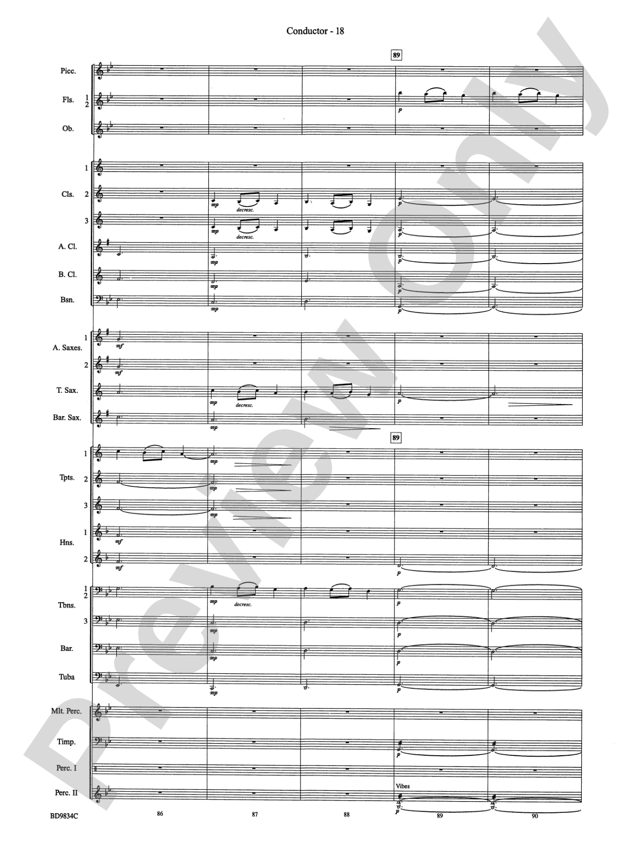Fantasia for Christmas (based on "The Ukranian Bell Carol"): Concert Band Conductor Score & Parts
