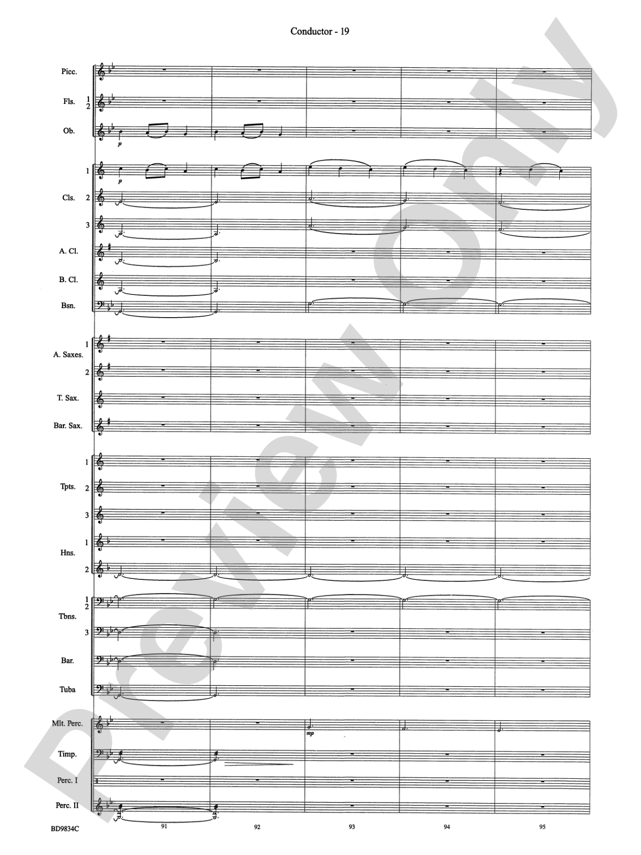 Fantasia for Christmas (based on "The Ukranian Bell Carol"): Concert Band Conductor Score & Parts