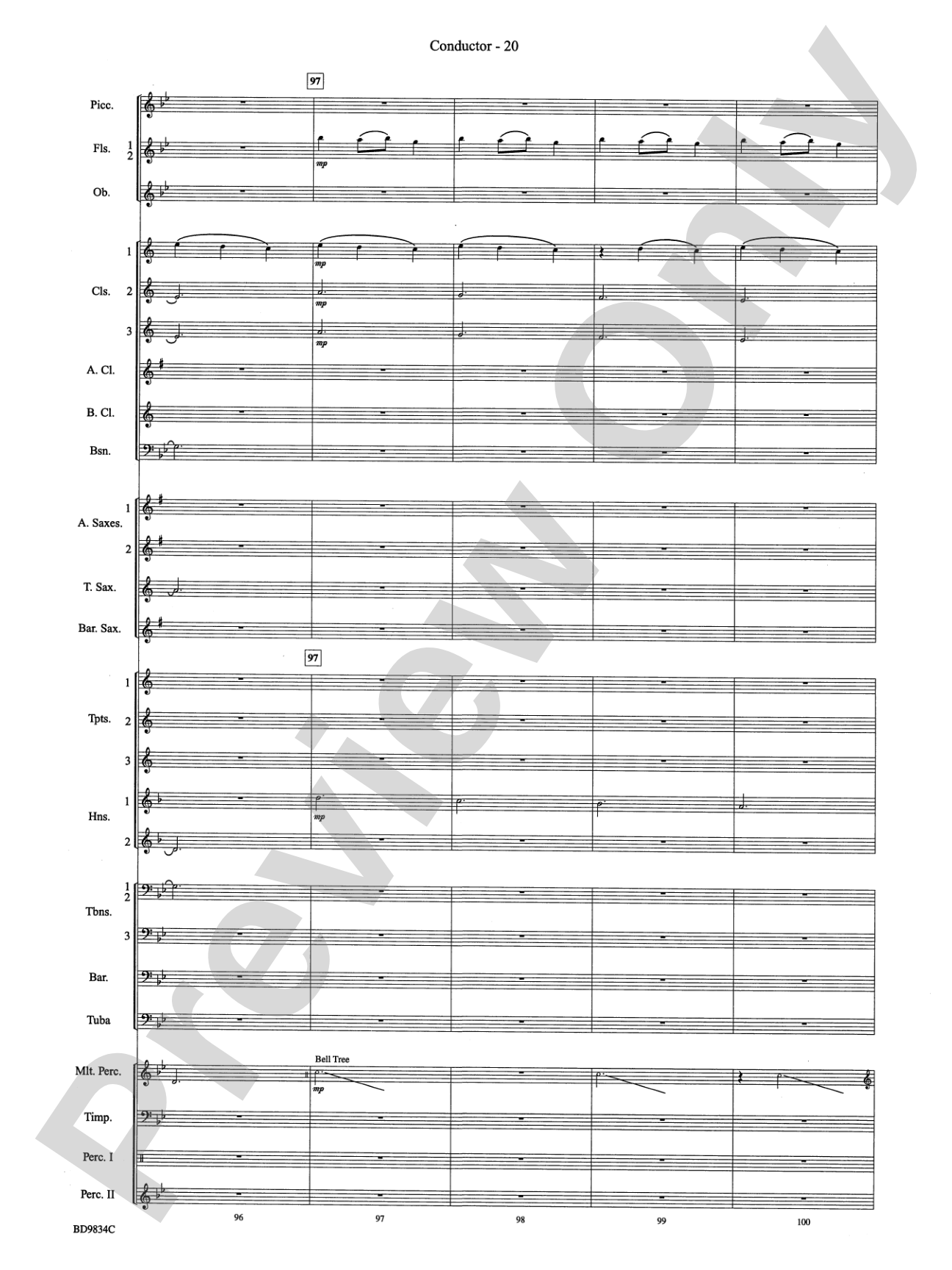 Fantasia for Christmas (based on "The Ukranian Bell Carol"): Concert Band Conductor Score & Parts
