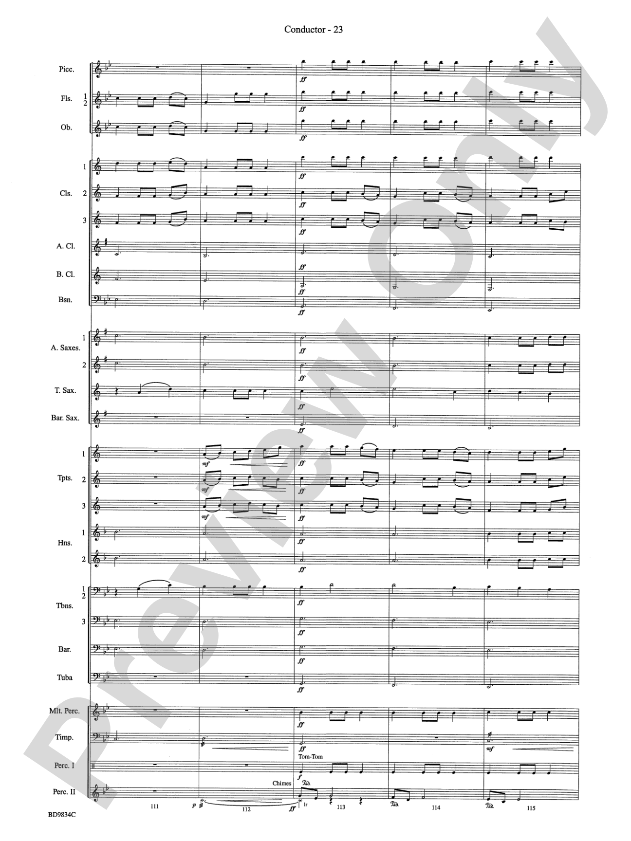 Fantasia for Christmas (based on "The Ukranian Bell Carol"): Concert Band Conductor Score & Parts