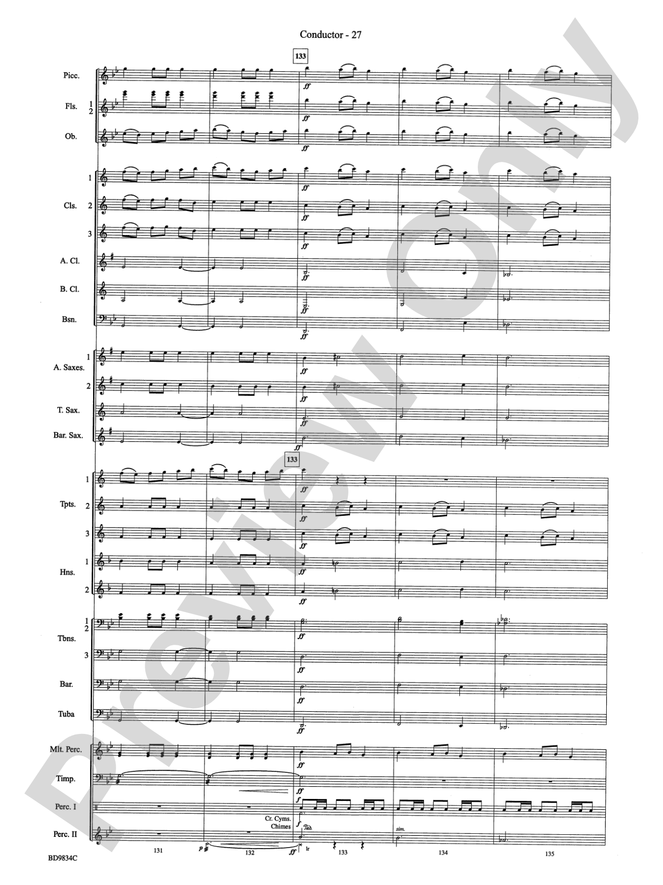 Fantasia for Christmas (based on "The Ukranian Bell Carol"): Concert Band Conductor Score & Parts
