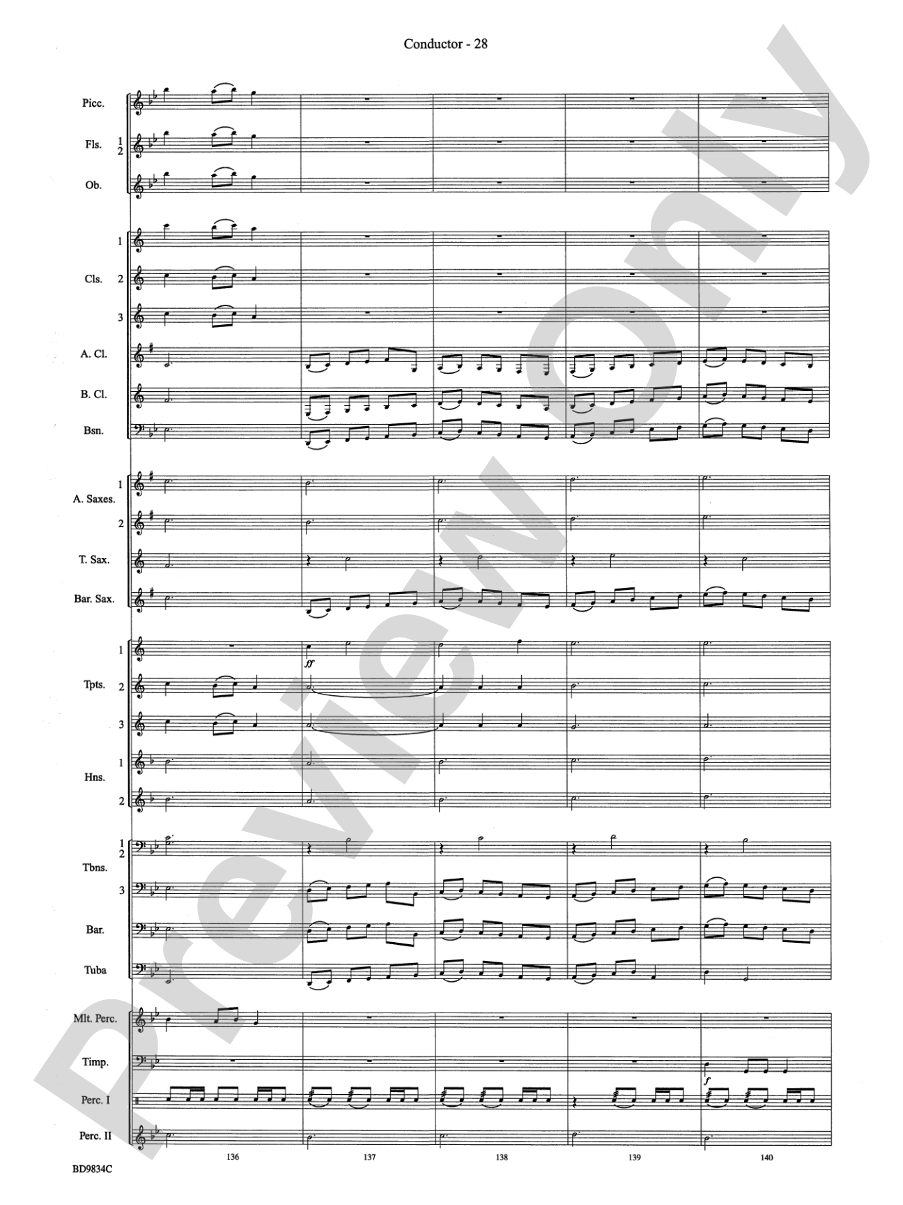 Fantasia for Christmas (based on "The Ukranian Bell Carol"): Concert Band Conductor Score & Parts