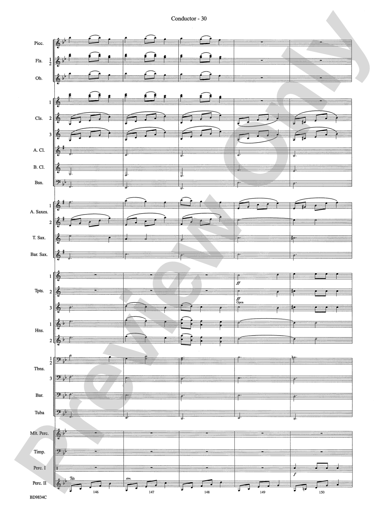Fantasia for Christmas (based on "The Ukranian Bell Carol"): Concert Band Conductor Score & Parts