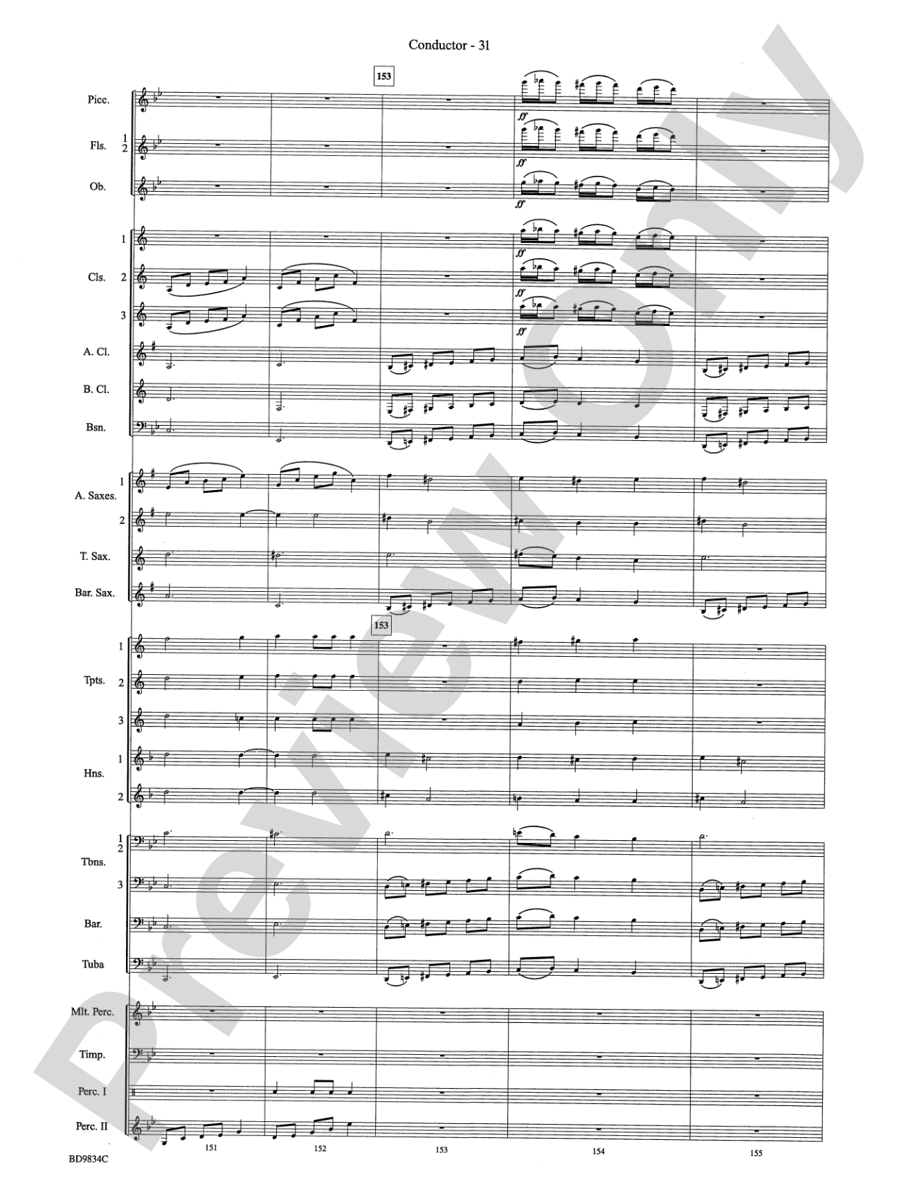 Fantasia for Christmas (based on "The Ukranian Bell Carol"): Concert Band Conductor Score & Parts