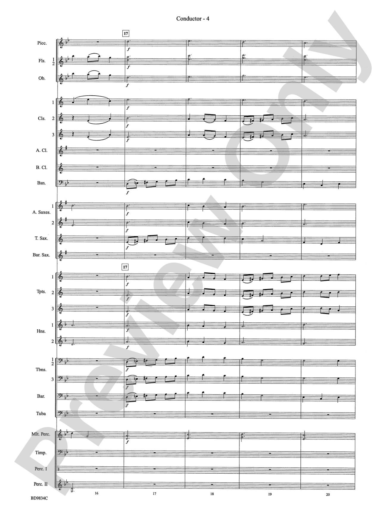 Fantasia for Christmas (based on "The Ukranian Bell Carol"): Concert Band Conductor Score & Parts