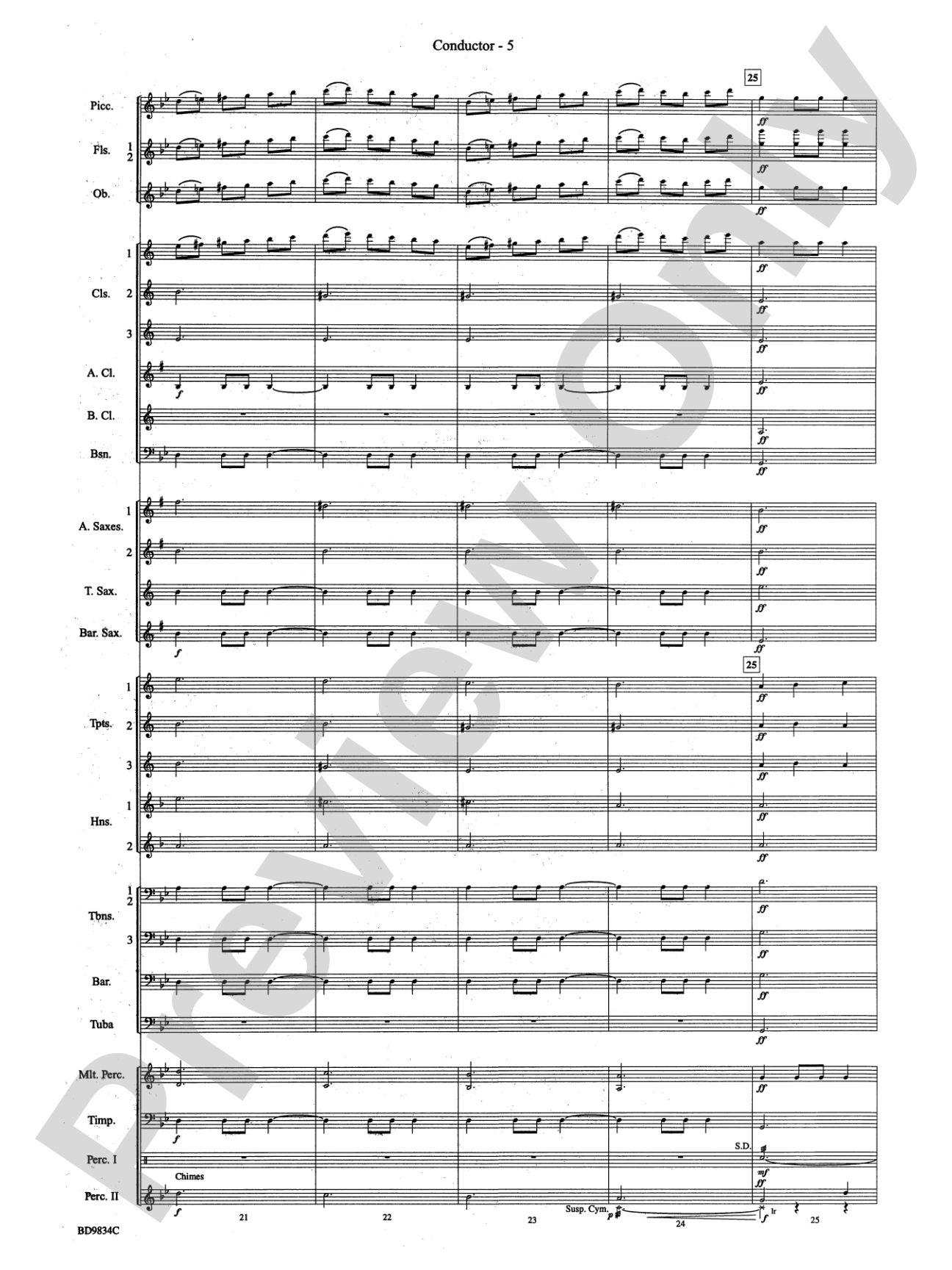 Fantasia for Christmas (based on "The Ukranian Bell Carol"): Concert Band Conductor Score & Parts