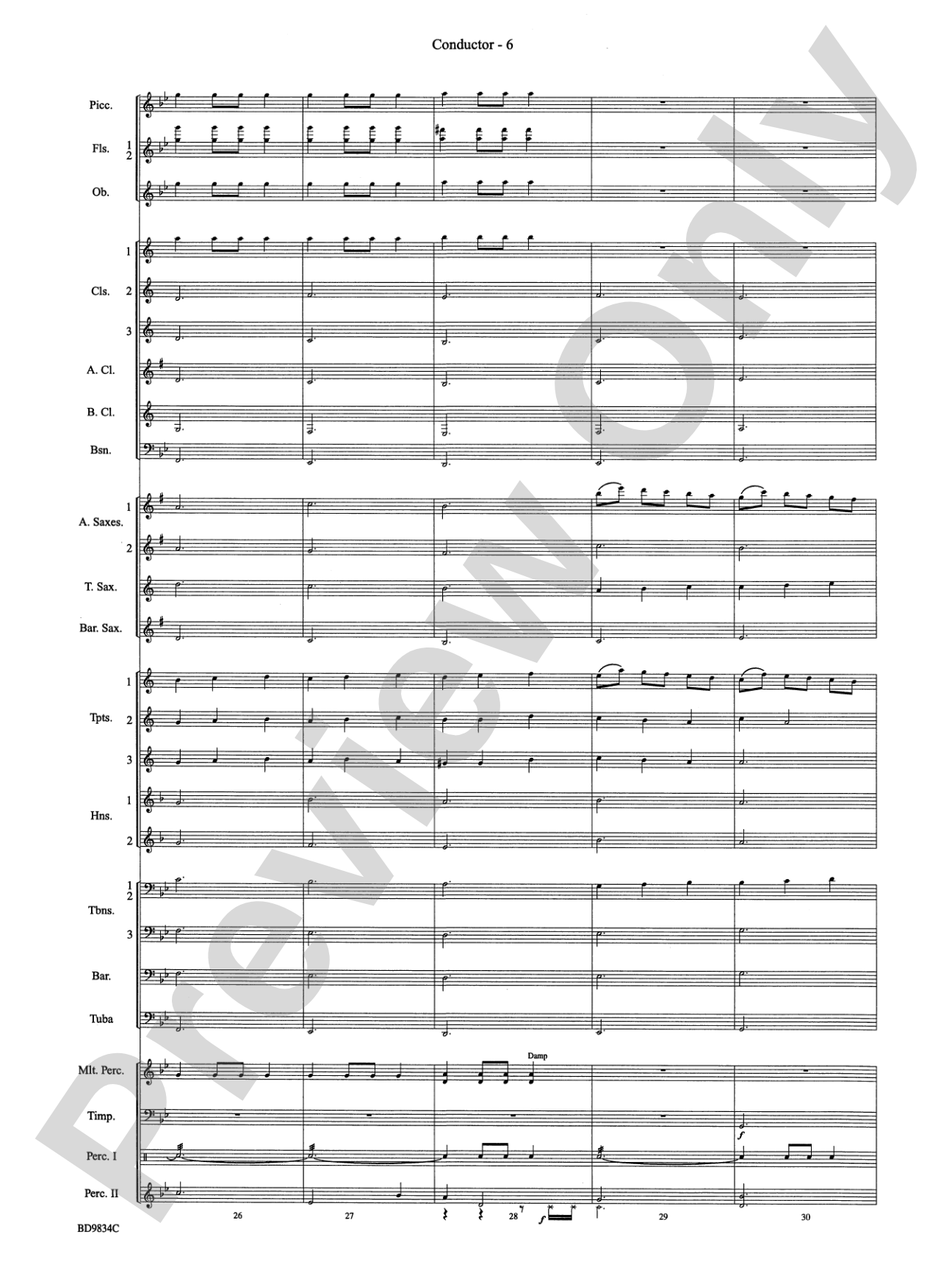 Fantasia for Christmas (based on "The Ukranian Bell Carol"): Concert Band Conductor Score & Parts