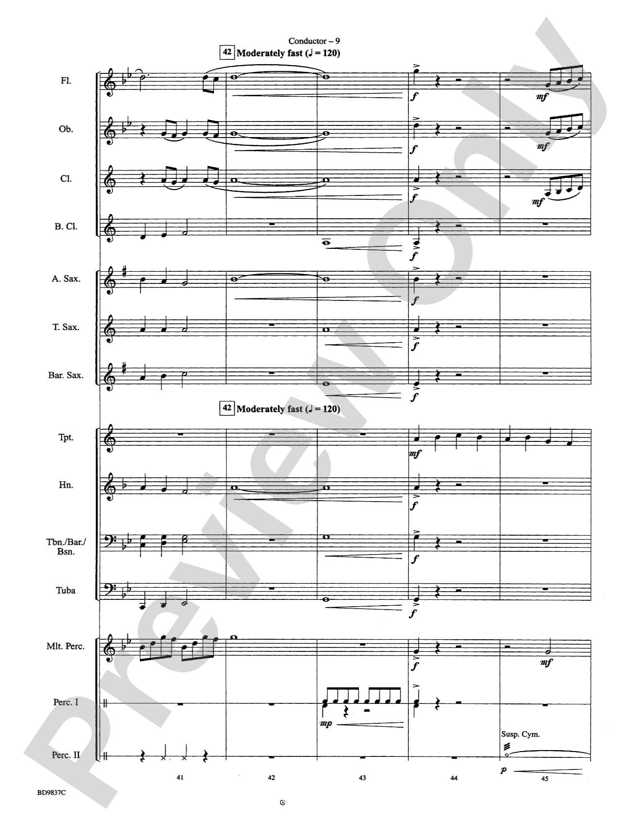 The Rings of Saturn: Concert Band Conductor Score & Parts