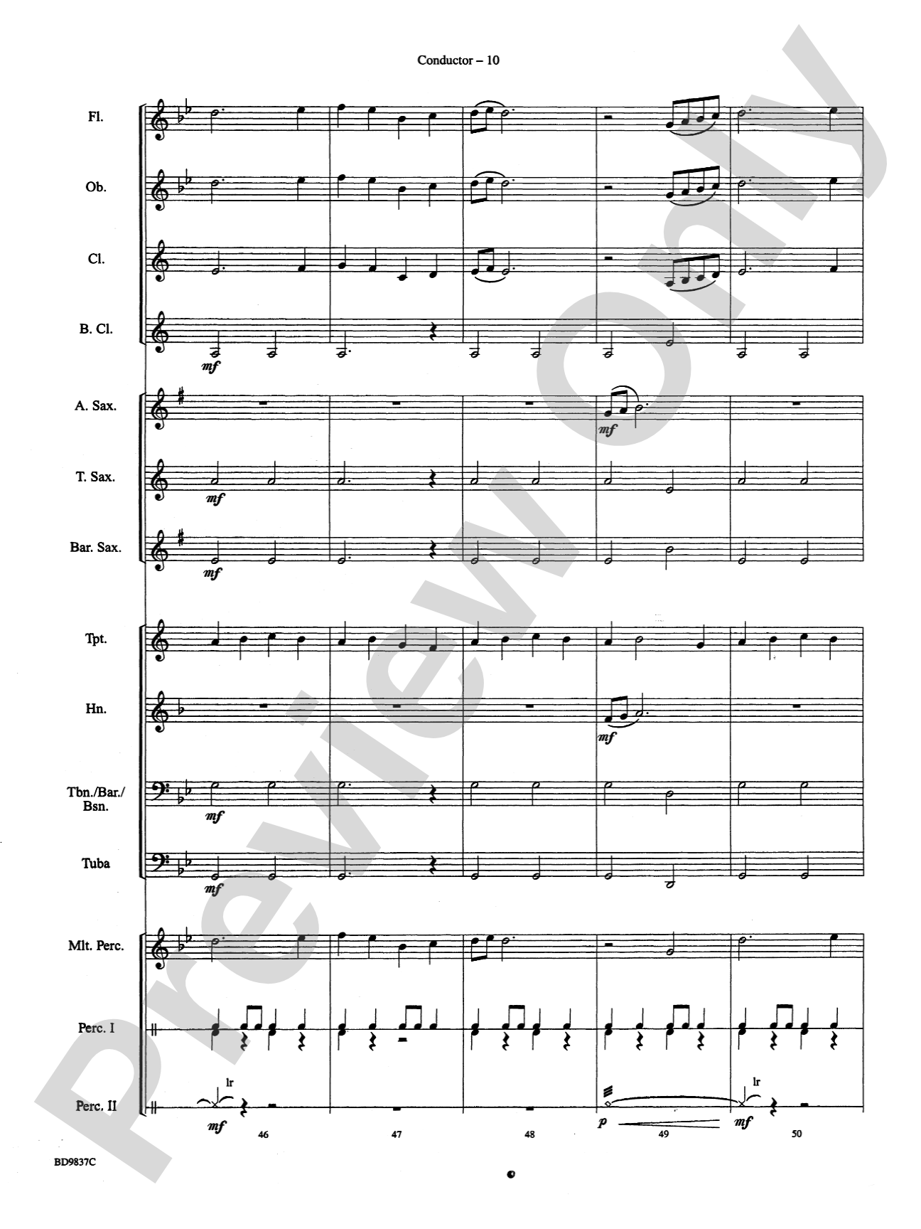 The Rings of Saturn: Concert Band Conductor Score & Parts