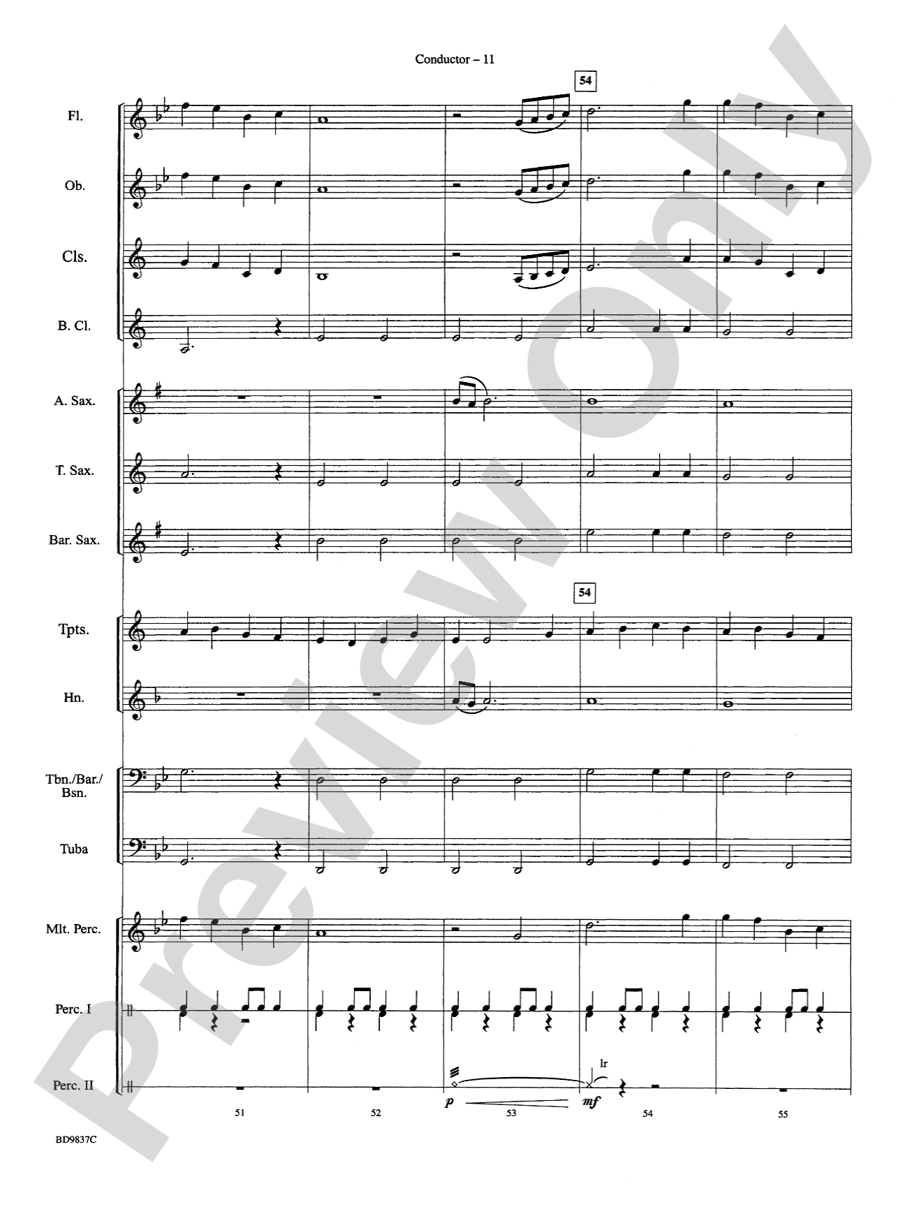 The Rings of Saturn: Concert Band Conductor Score & Parts