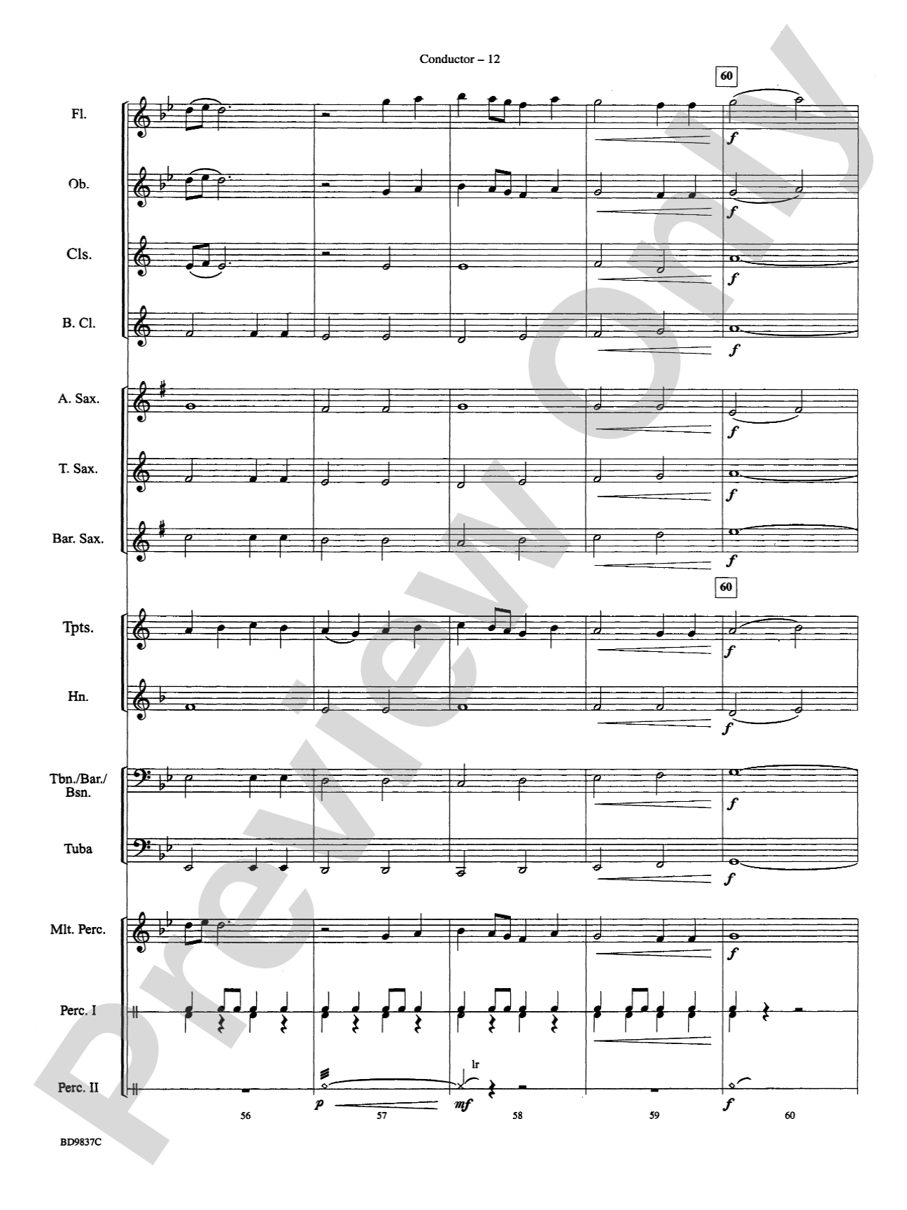 The Rings of Saturn: Concert Band Conductor Score & Parts