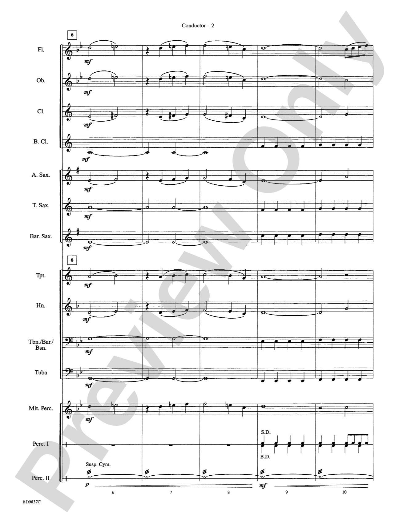 The Rings of Saturn: Concert Band Conductor Score & Parts