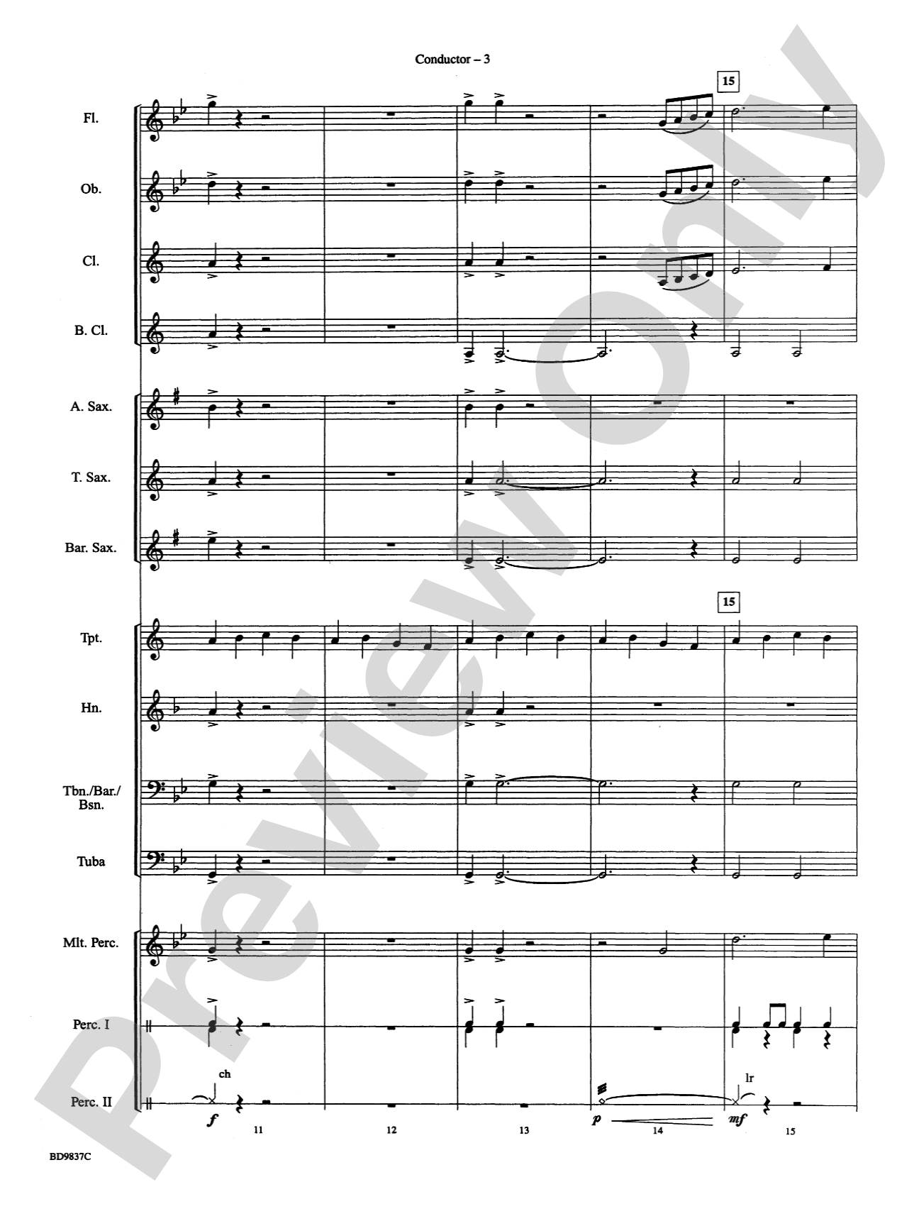 The Rings of Saturn: Concert Band Conductor Score & Parts