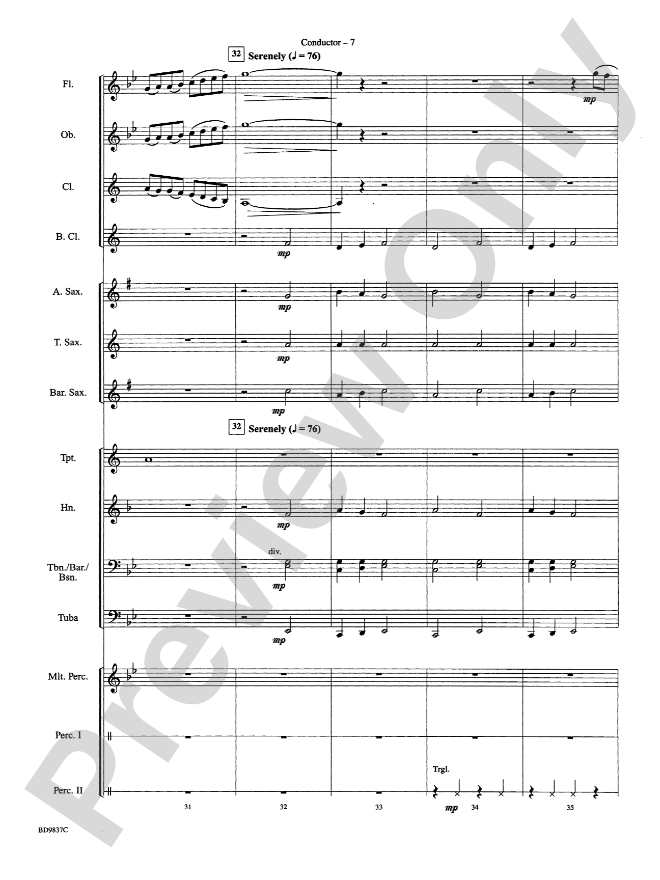The Rings of Saturn: Concert Band Conductor Score & Parts