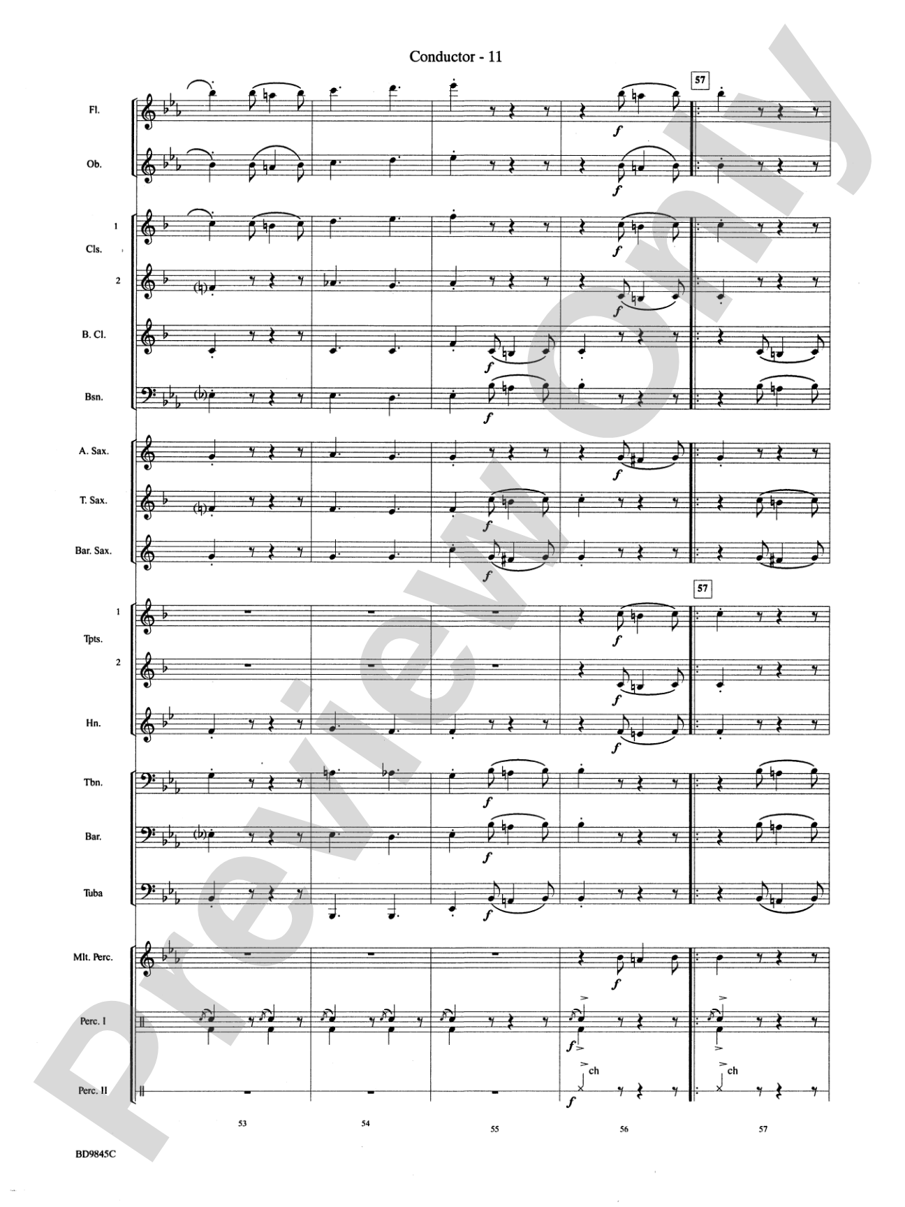 Washington Post: Concert Band Conductor Score & Parts