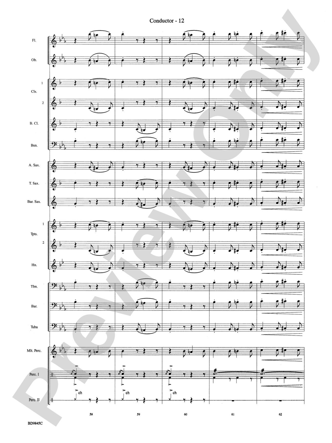 Washington Post: Concert Band Conductor Score & Parts