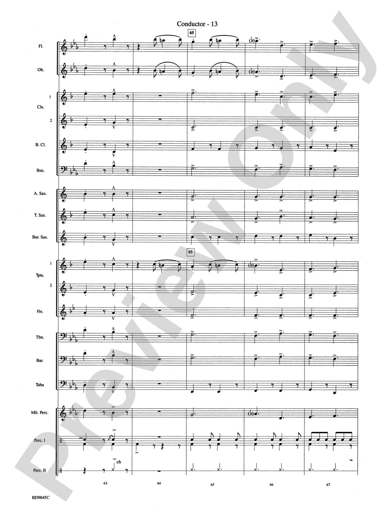 Washington Post: Concert Band Conductor Score & Parts