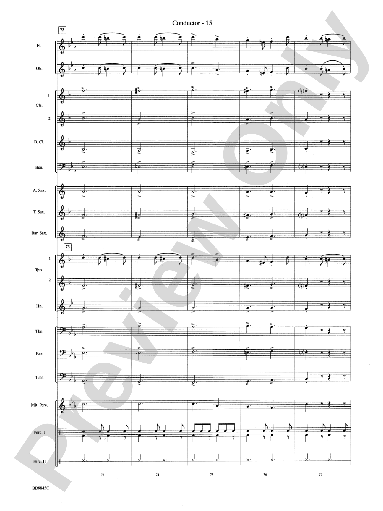 Washington Post: Concert Band Conductor Score & Parts