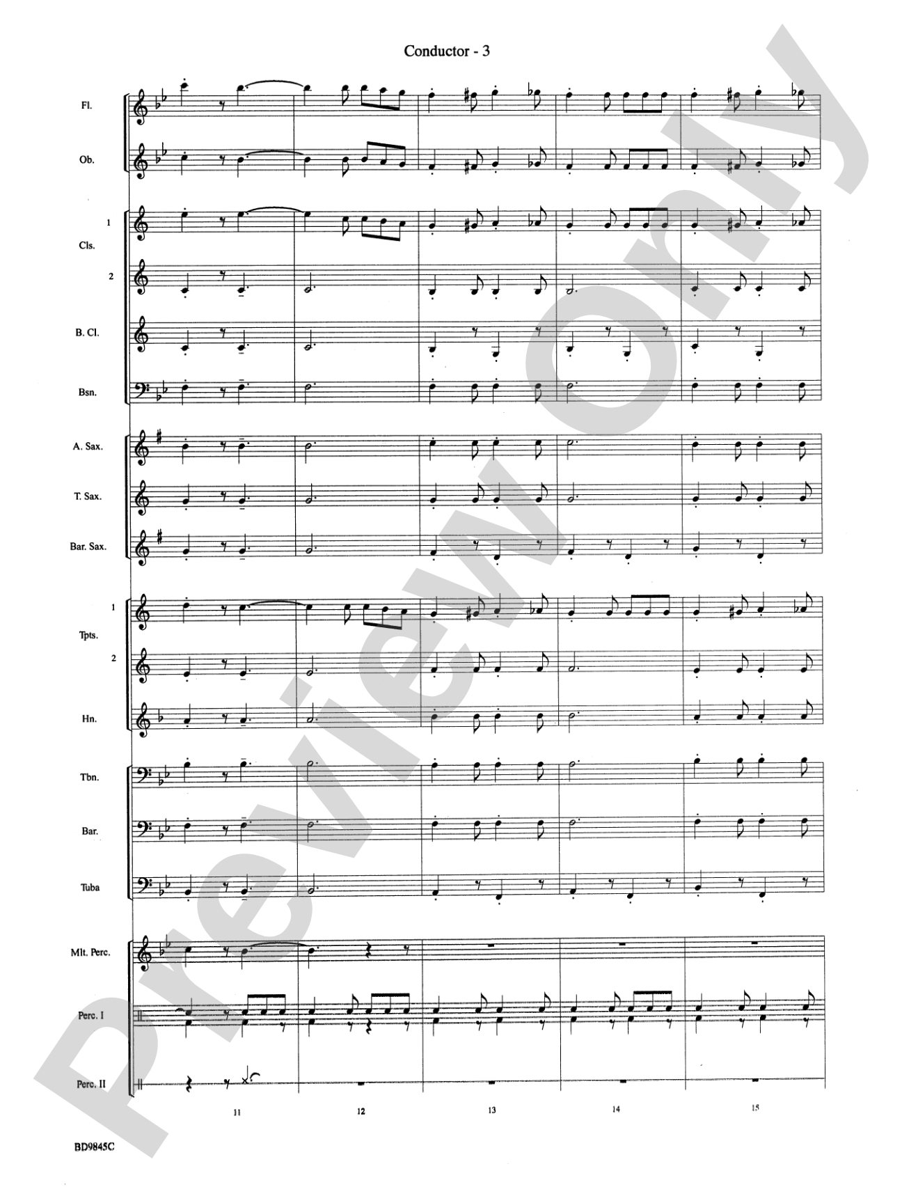 Washington Post: Concert Band Conductor Score & Parts