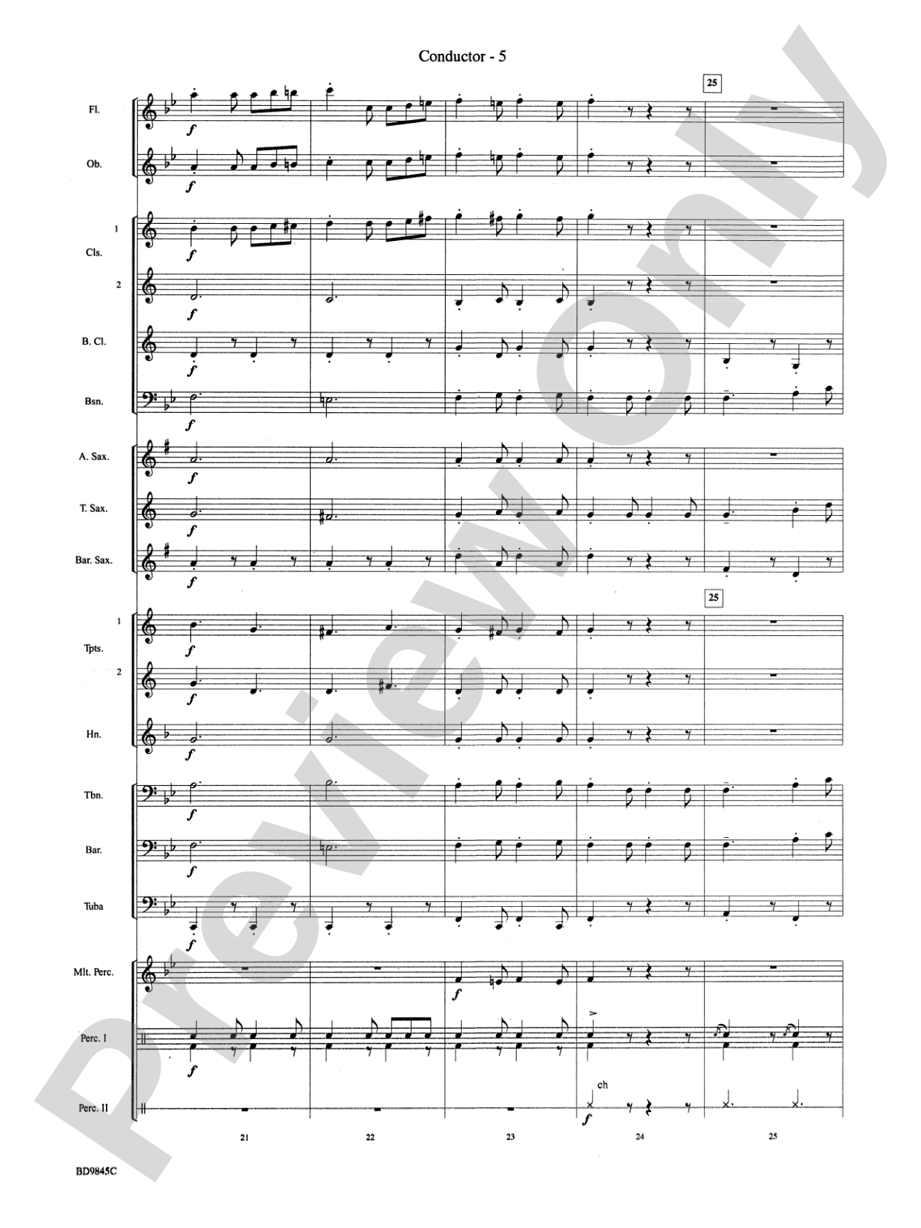 Washington Post: Concert Band Conductor Score & Parts