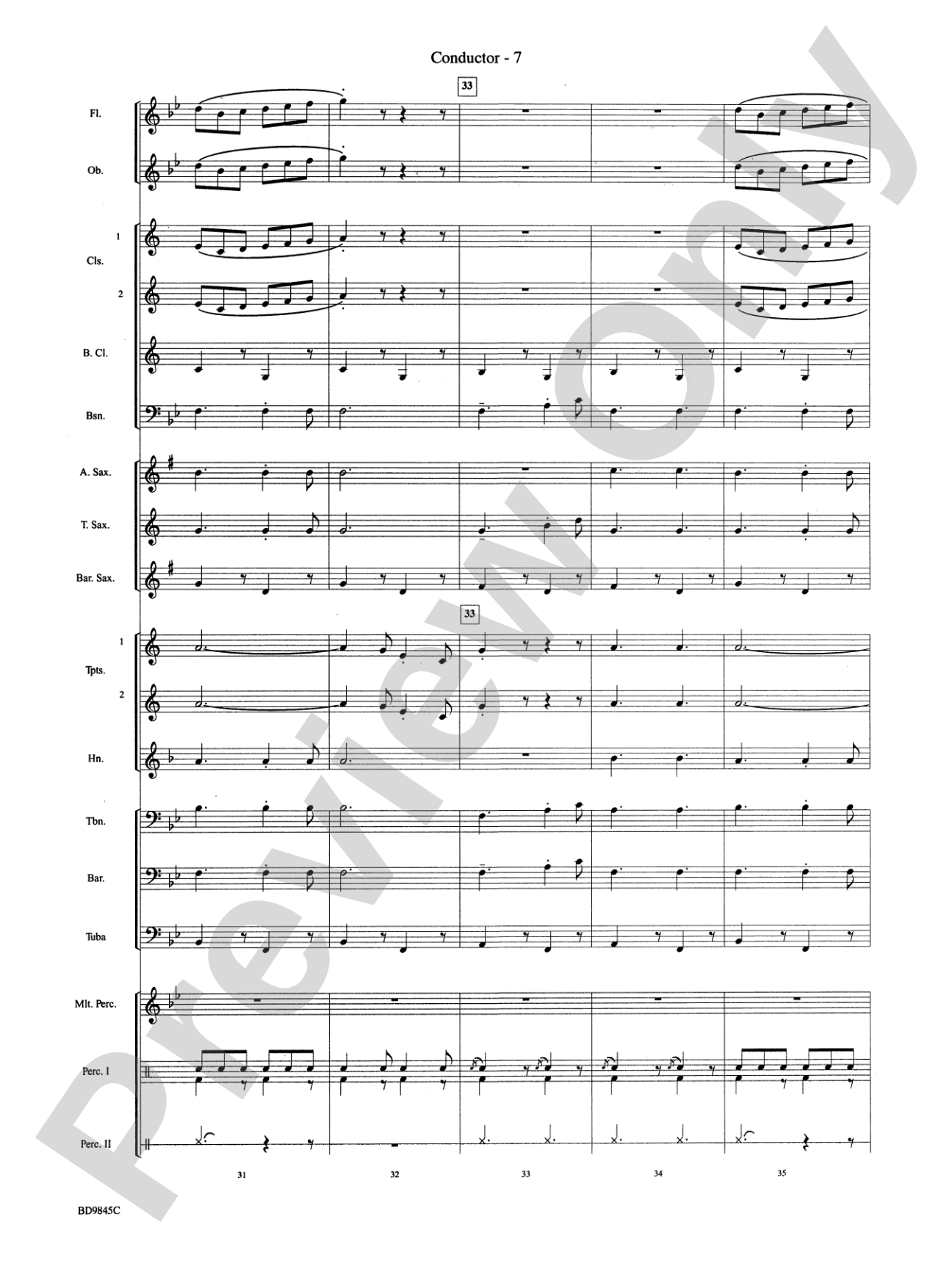 Washington Post: Concert Band Conductor Score & Parts