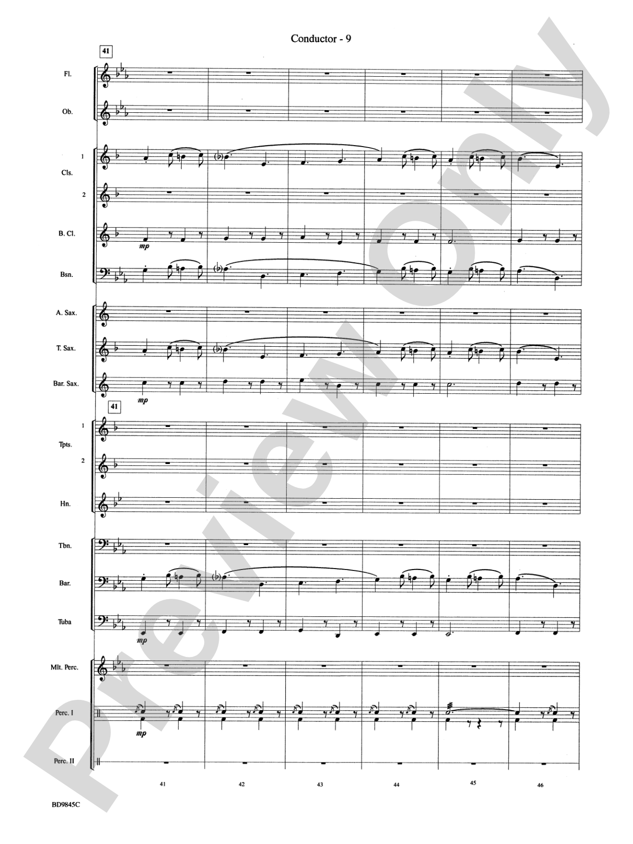 Washington Post: Concert Band Conductor Score & Parts