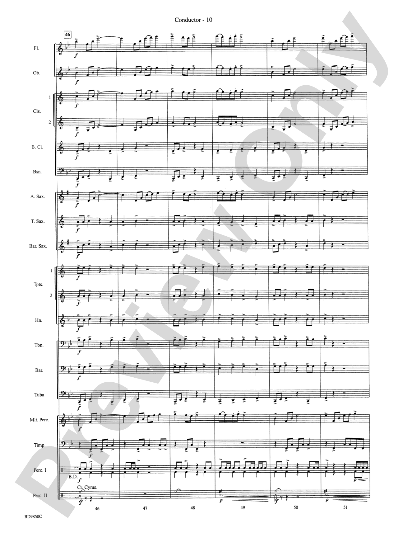 On the Rising Winds: Concert Band Conductor Score & Parts