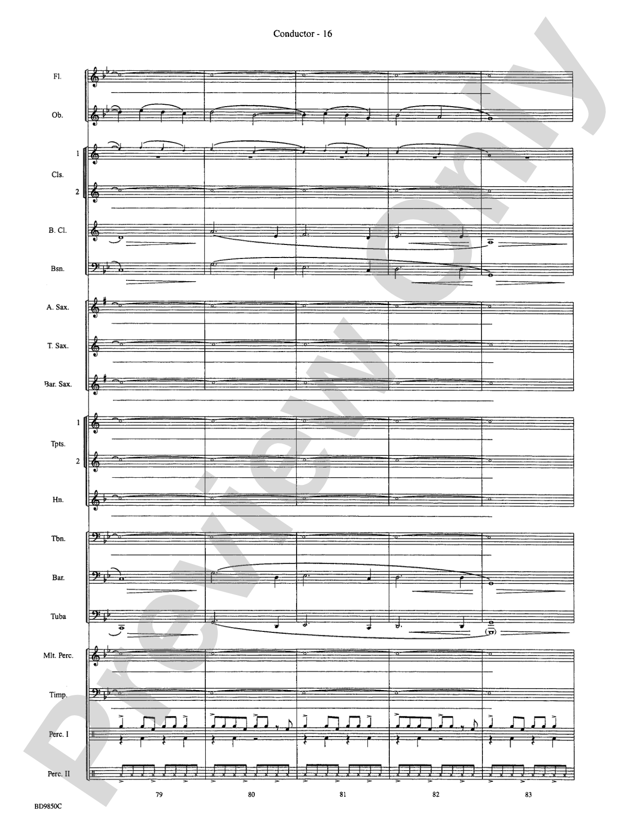 On the Rising Winds: Concert Band Conductor Score & Parts