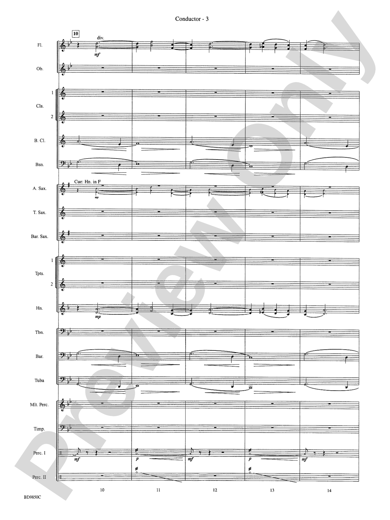 On the Rising Winds: Concert Band Conductor Score & Parts