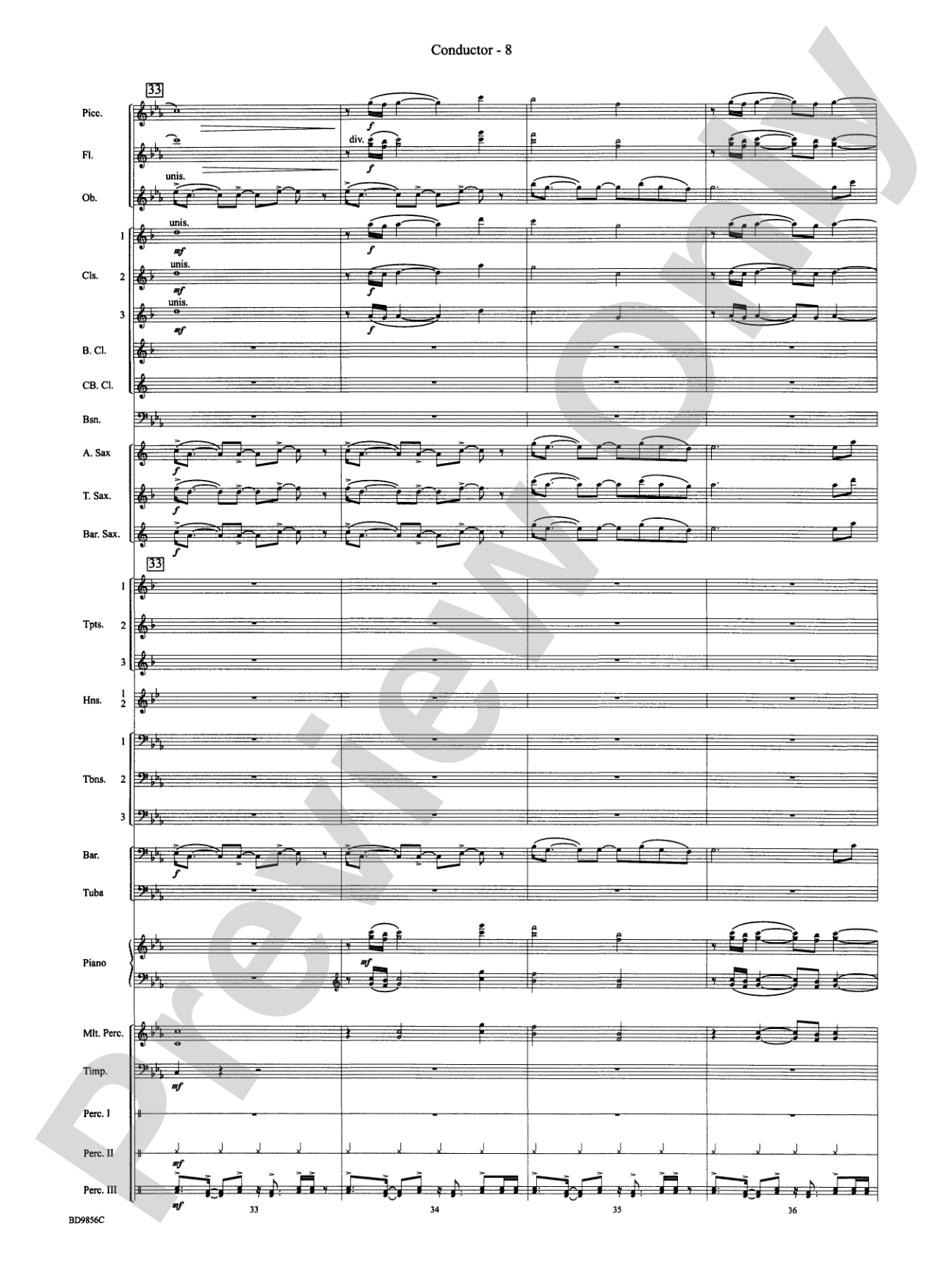 Songs of Earth, Water, Fire and Sky: Concert Band Conductor Score & Parts