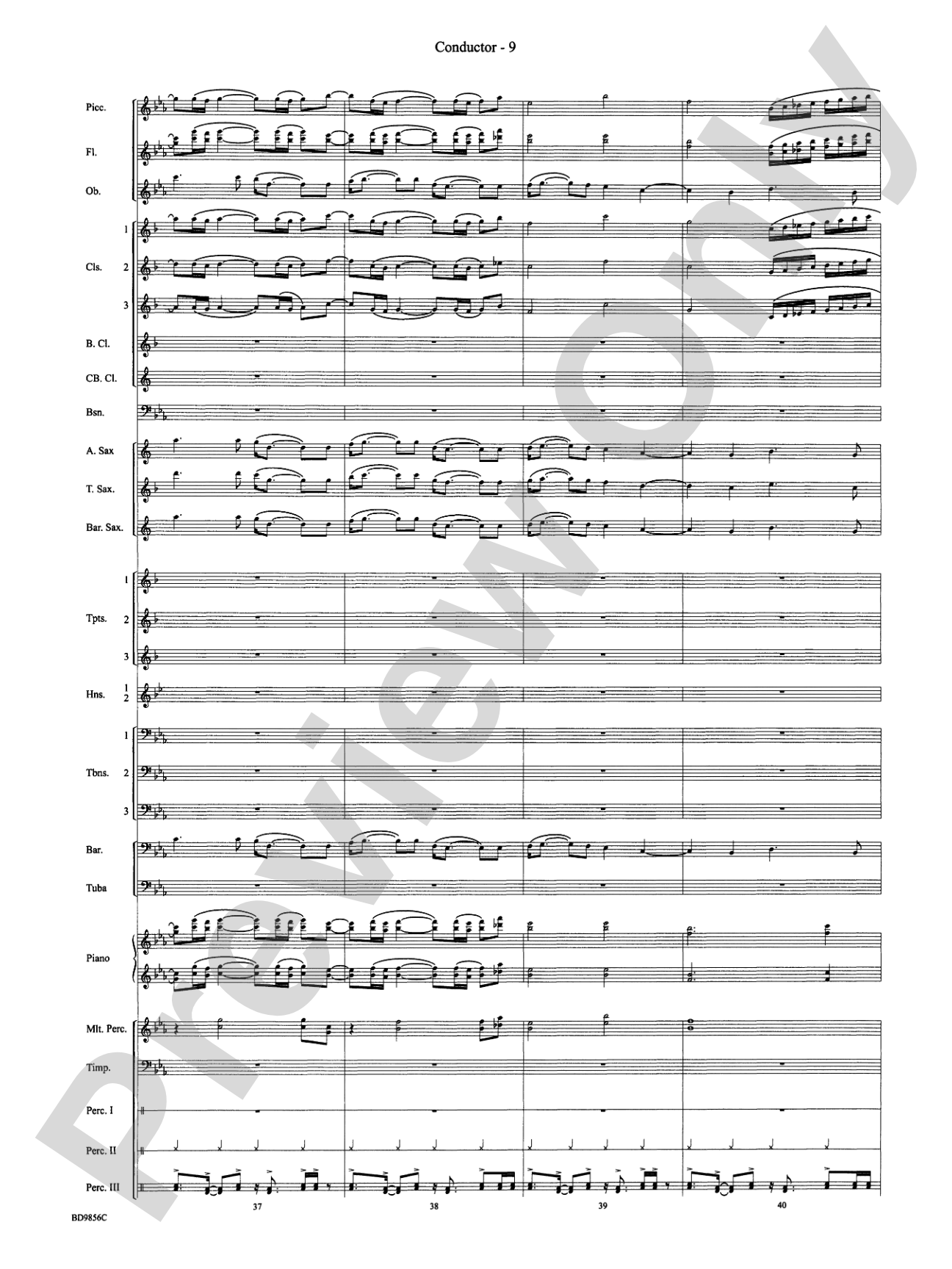 Songs of Earth, Water, Fire and Sky: Concert Band Conductor Score & Parts