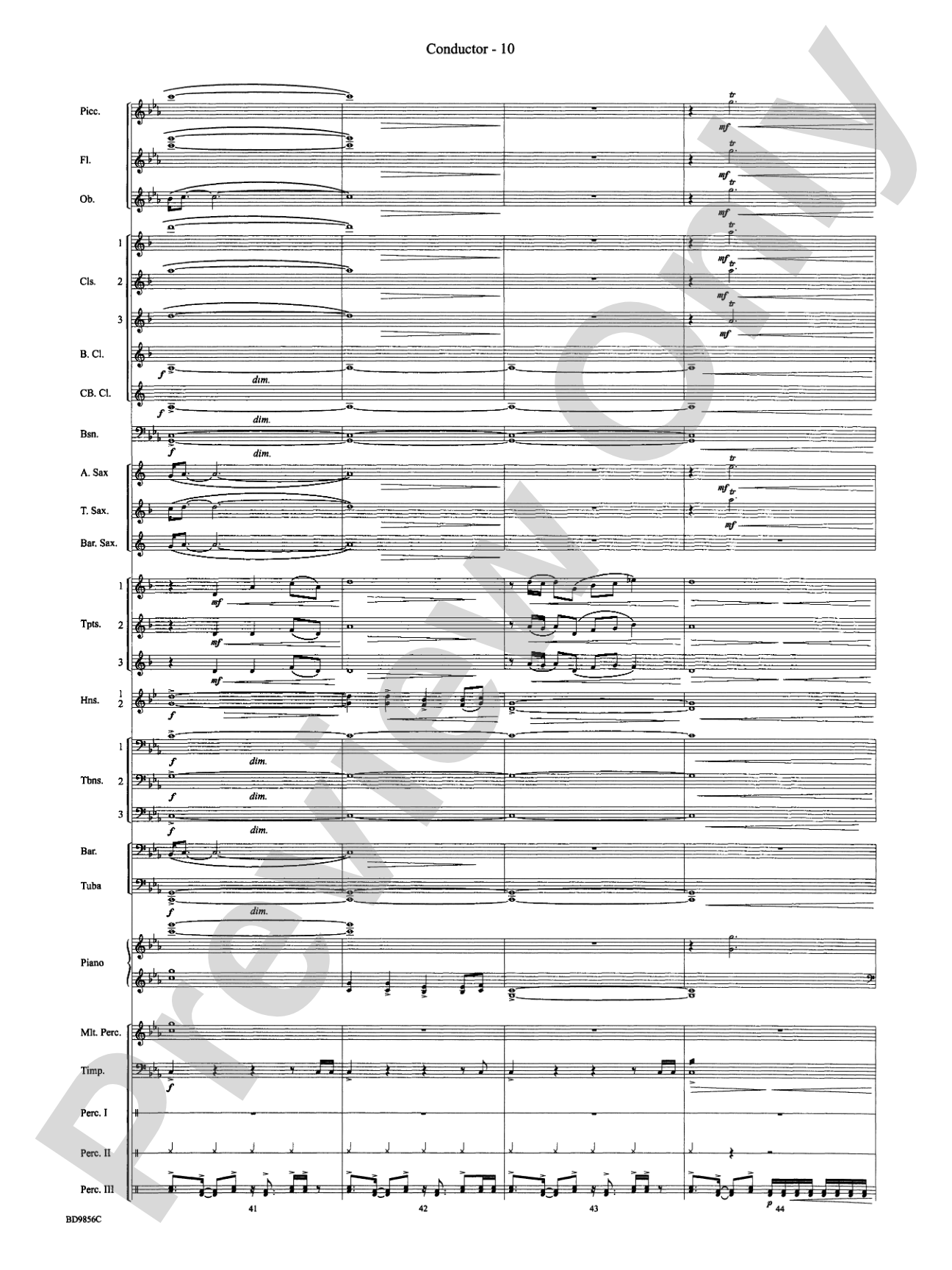 Songs of Earth, Water, Fire and Sky: Concert Band Conductor Score & Parts