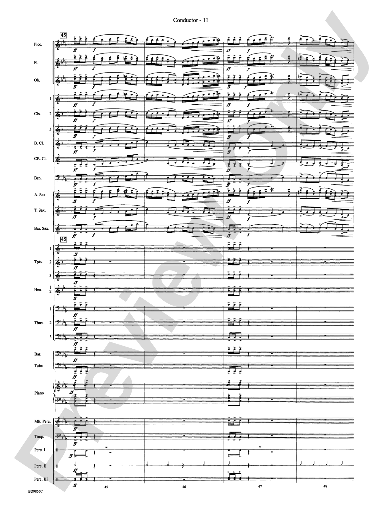 Songs of Earth, Water, Fire and Sky: Concert Band Conductor Score & Parts